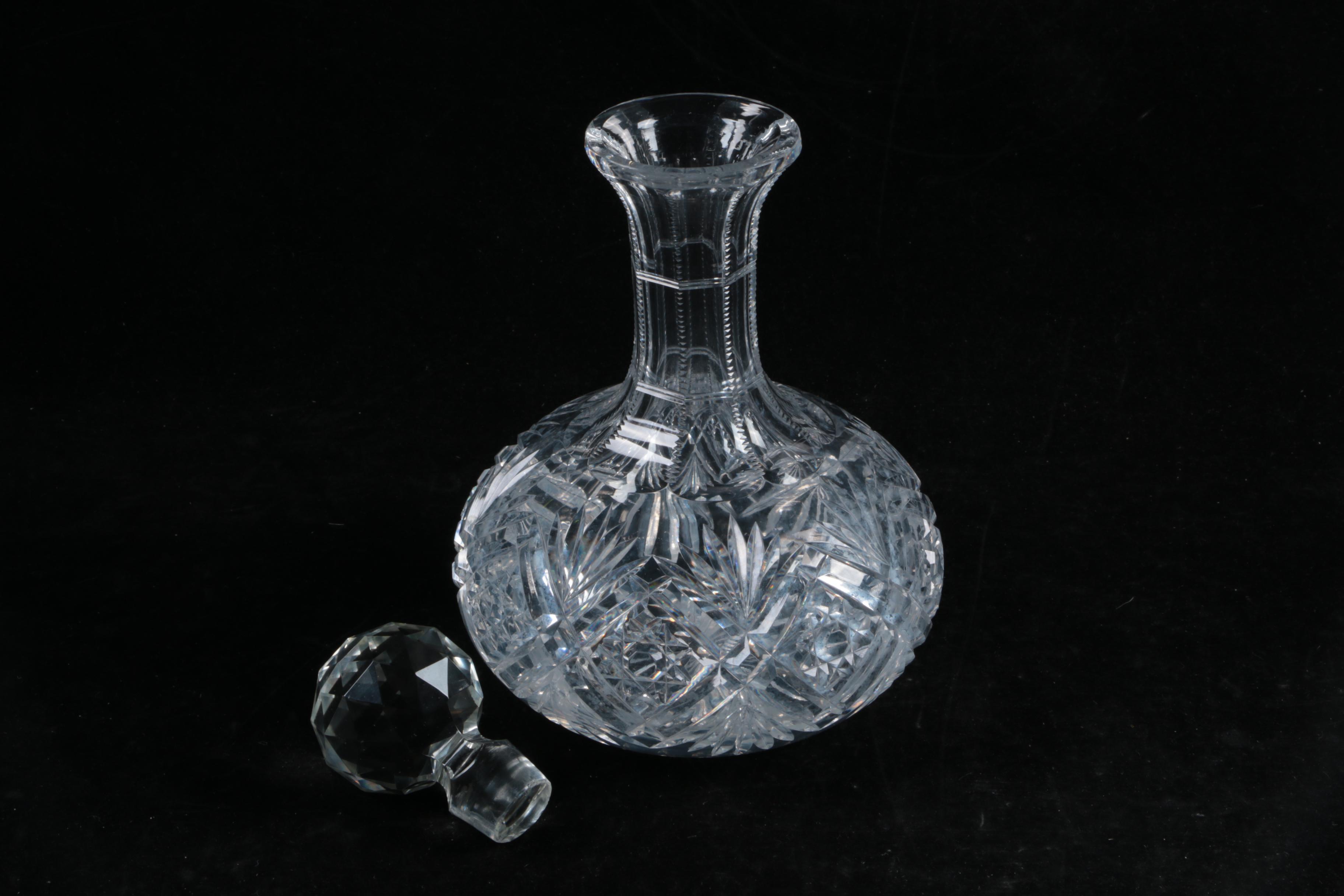 Vintage Hawkes Cut Glass Carafe