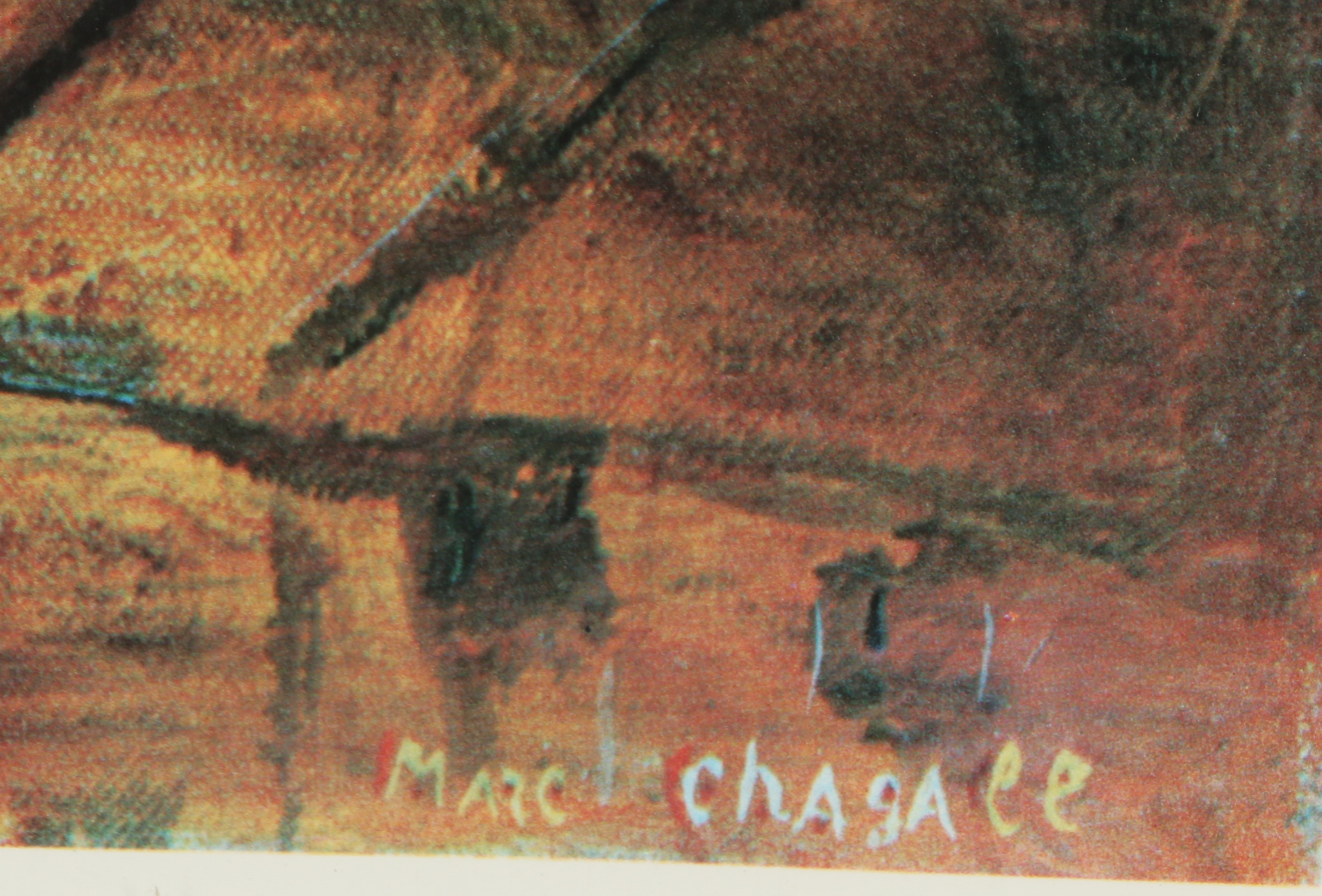 Offset Lithograph After Marc Chagall "Evening Enchantment"