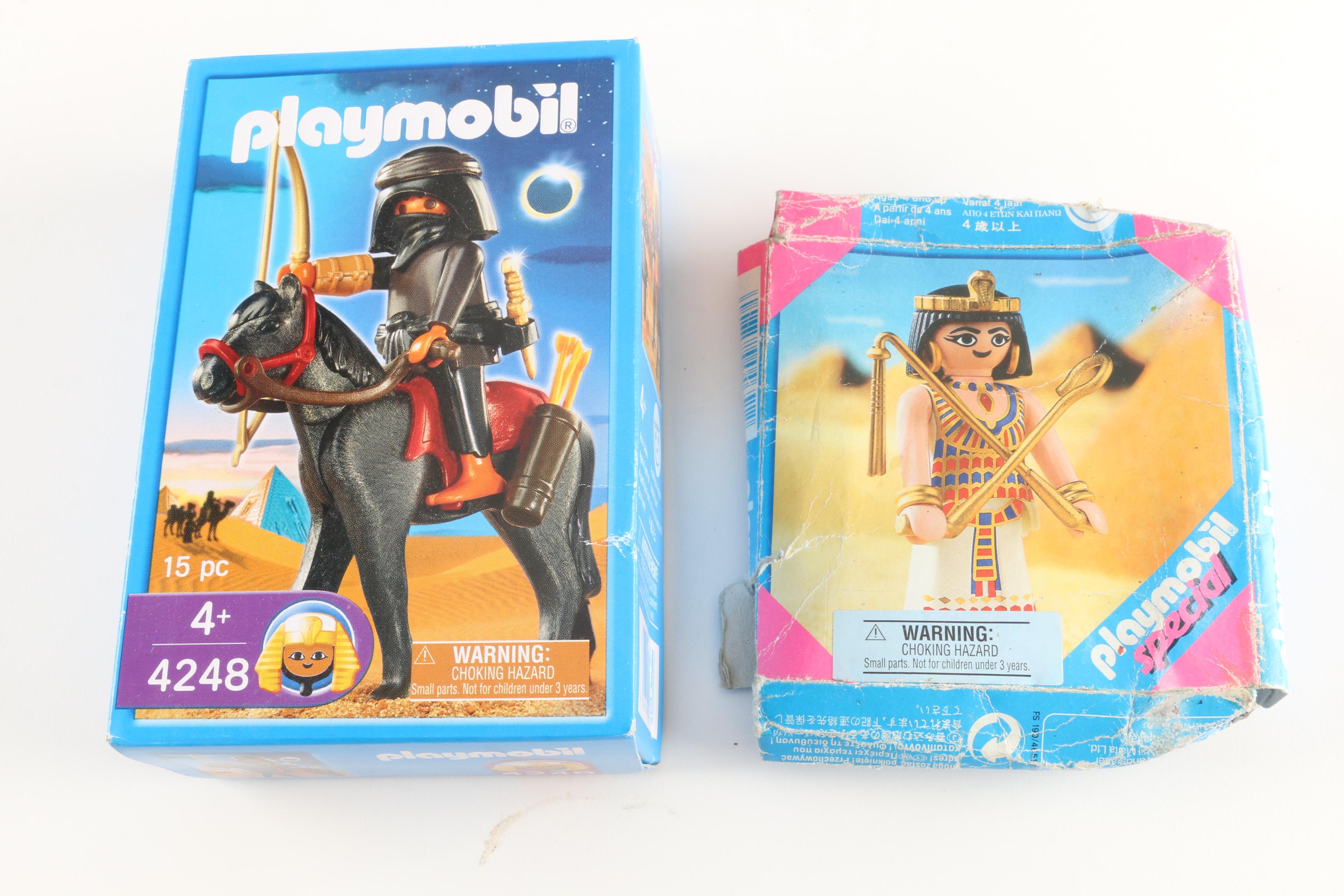 Playmobil Egyptian Themed Play Sets and Figures Including Soldiers and Cleopatra