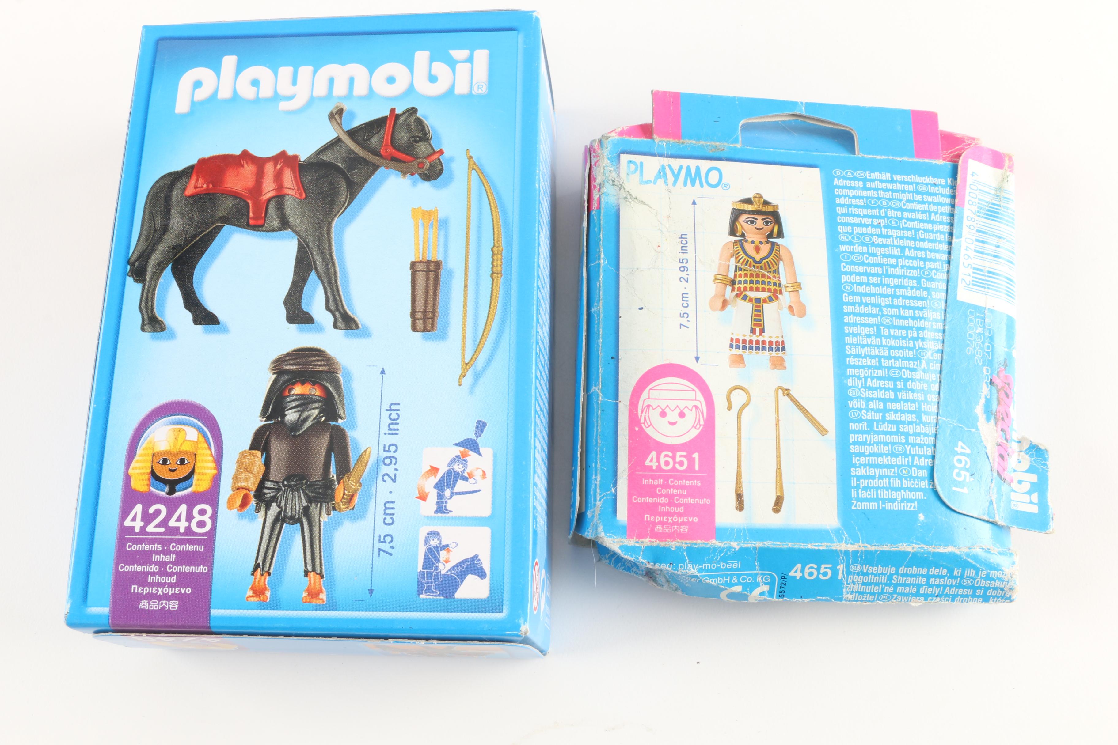Playmobil Egyptian Themed Play Sets and Figures Including Soldiers and Cleopatra