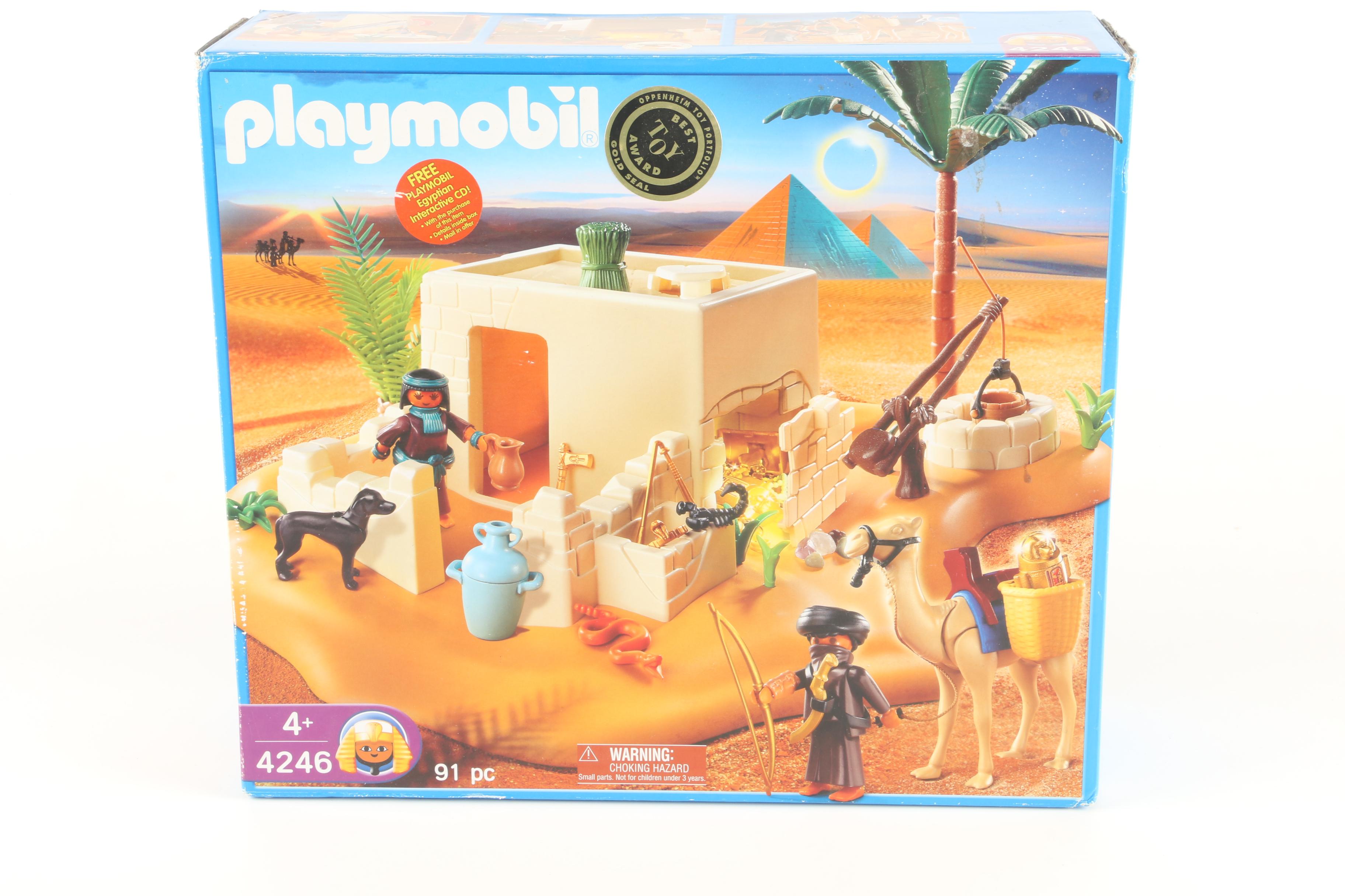 Playmobil Egyptian Themed Play Sets and Figures Including Soldiers and Cleopatra