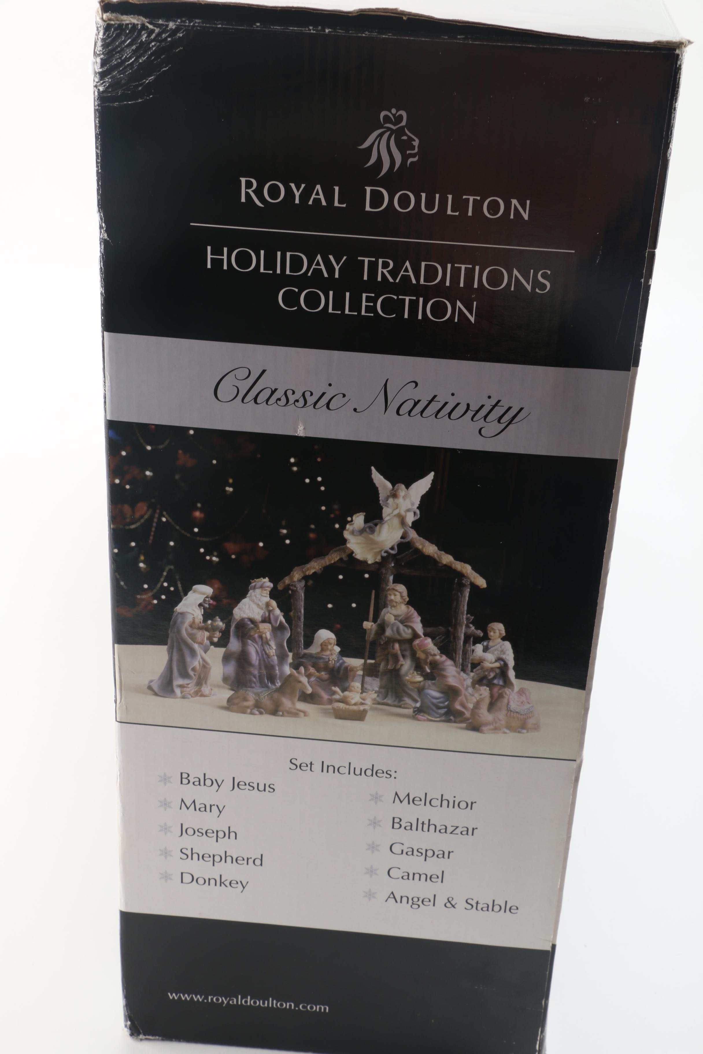 2005 Royal Doulton Porcelain "Classic Nativity" Set