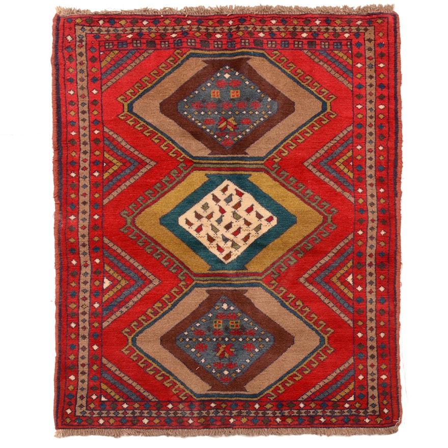 Hand-Knotted Persian Quchan Area Rug