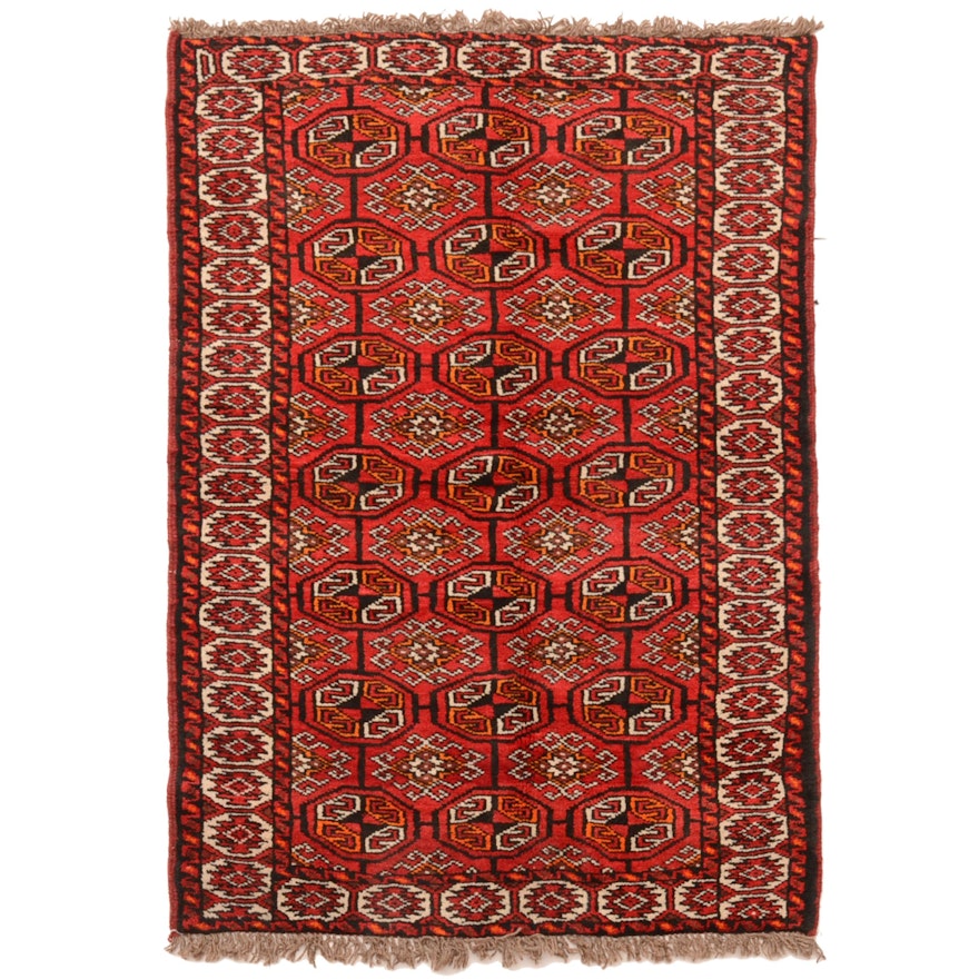 Hand-Knotted Turkish Wool Area Rug