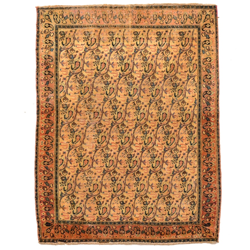 Hand-Knotted Persian-Inspired Wool Area Rug