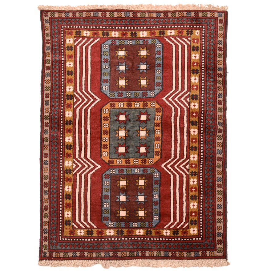 Hand-Knotted Persian Quchan Area Rug