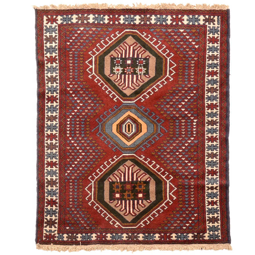 Hand-Knotted Persian Quchan Khorassan Area Rug