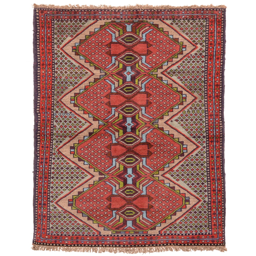 Hand-Knotted Khorassan Wool Area Rug