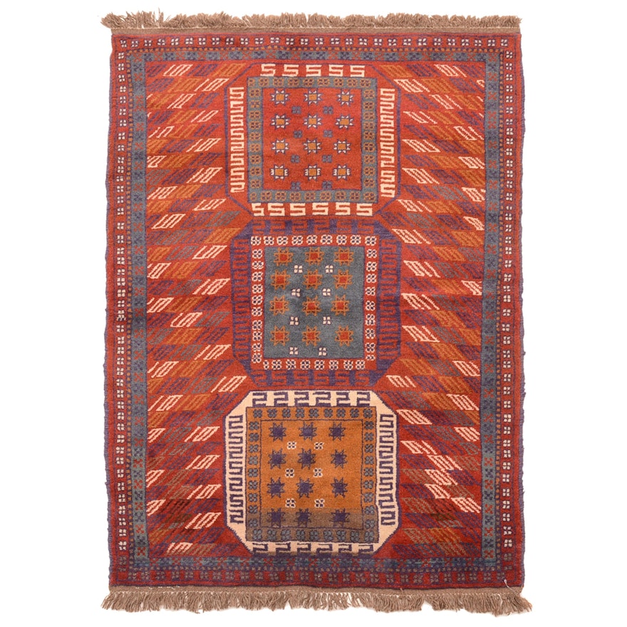 Hand-Knotted Persian Quchan Area Rug