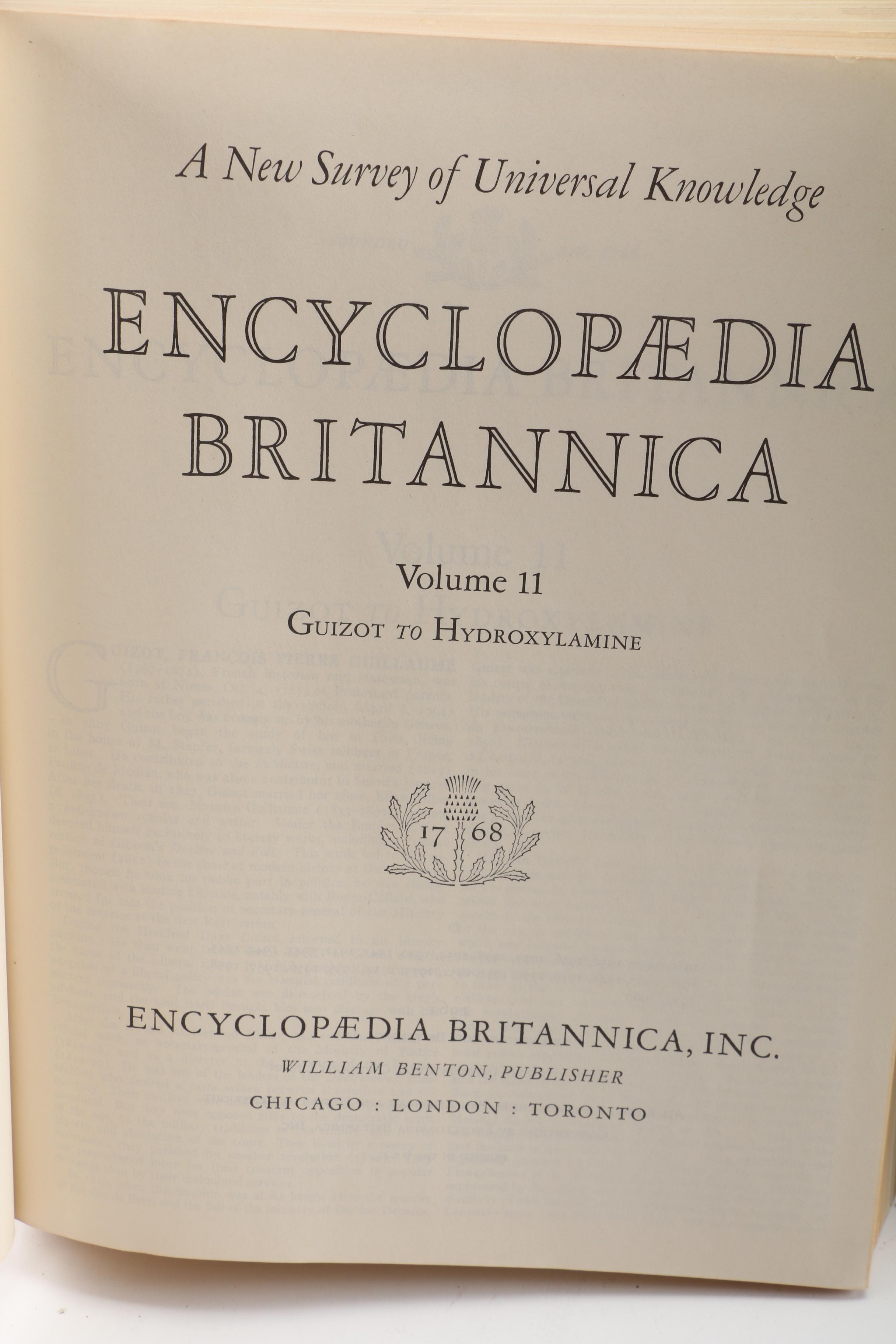 1960s Twenty-Seven Volumes of "Encyclopædia Britannica World Atlas"