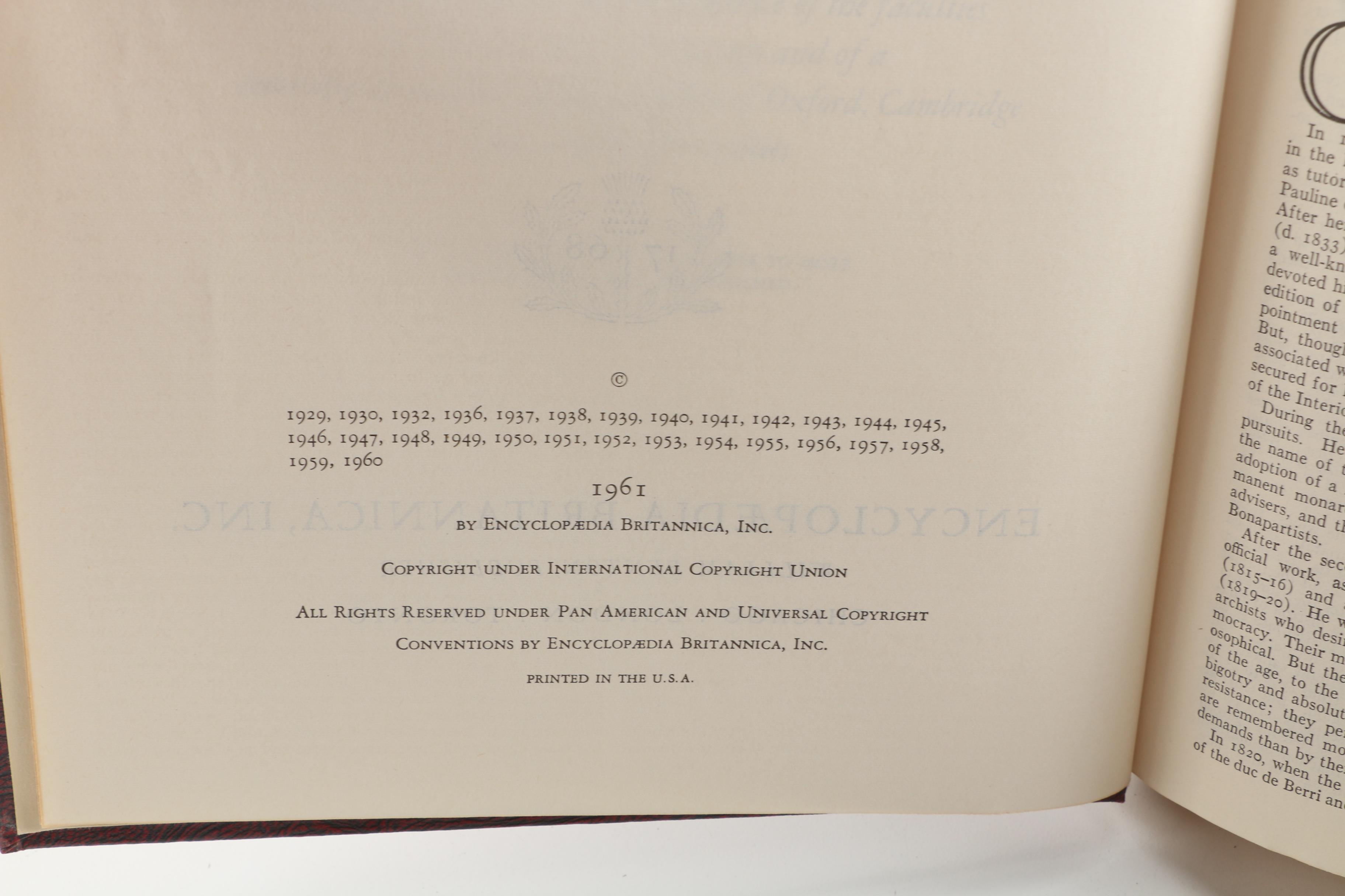 1960s Twenty-Seven Volumes of "Encyclopædia Britannica World Atlas"