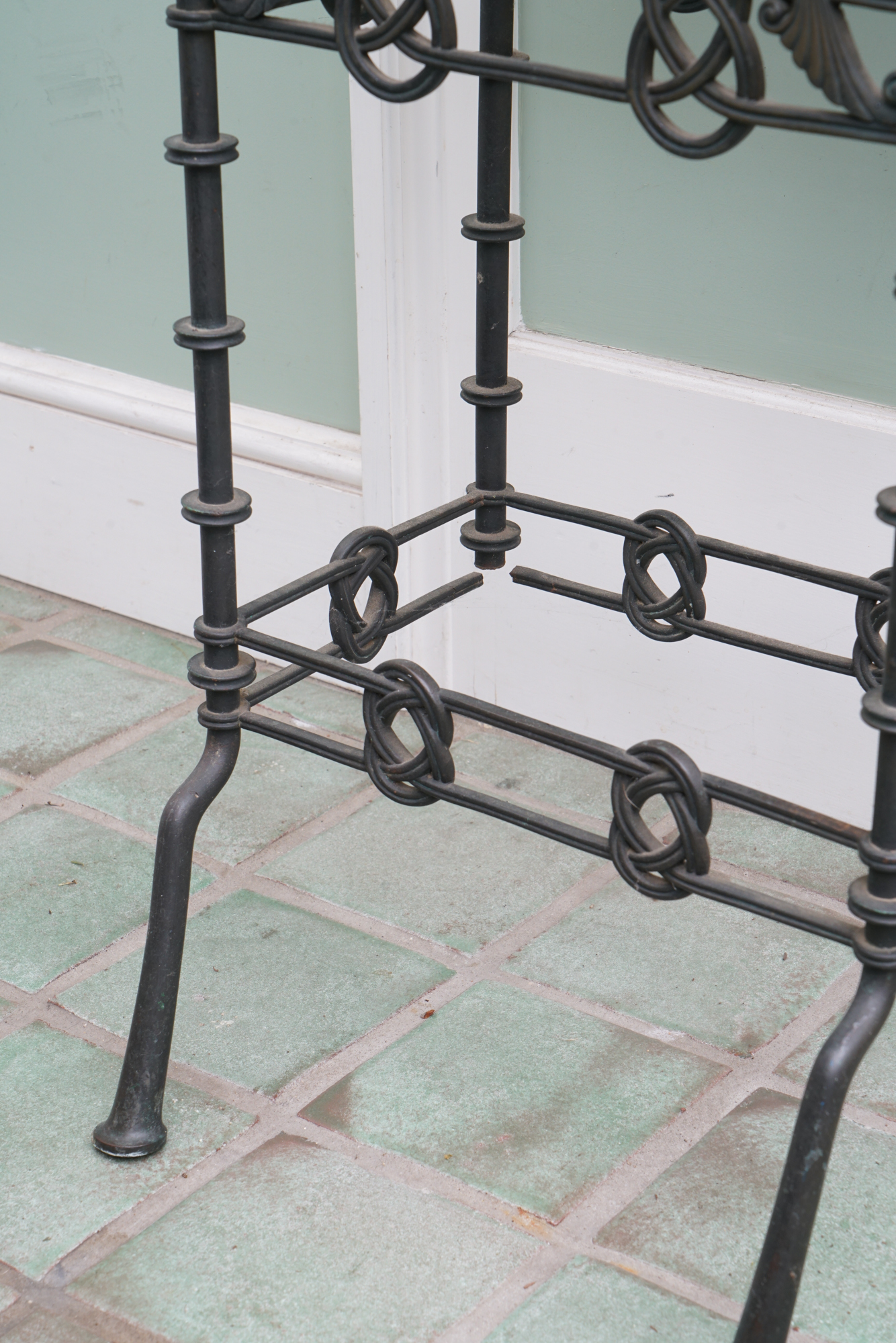 Pair of Antique Cast Bronze Plant Stands