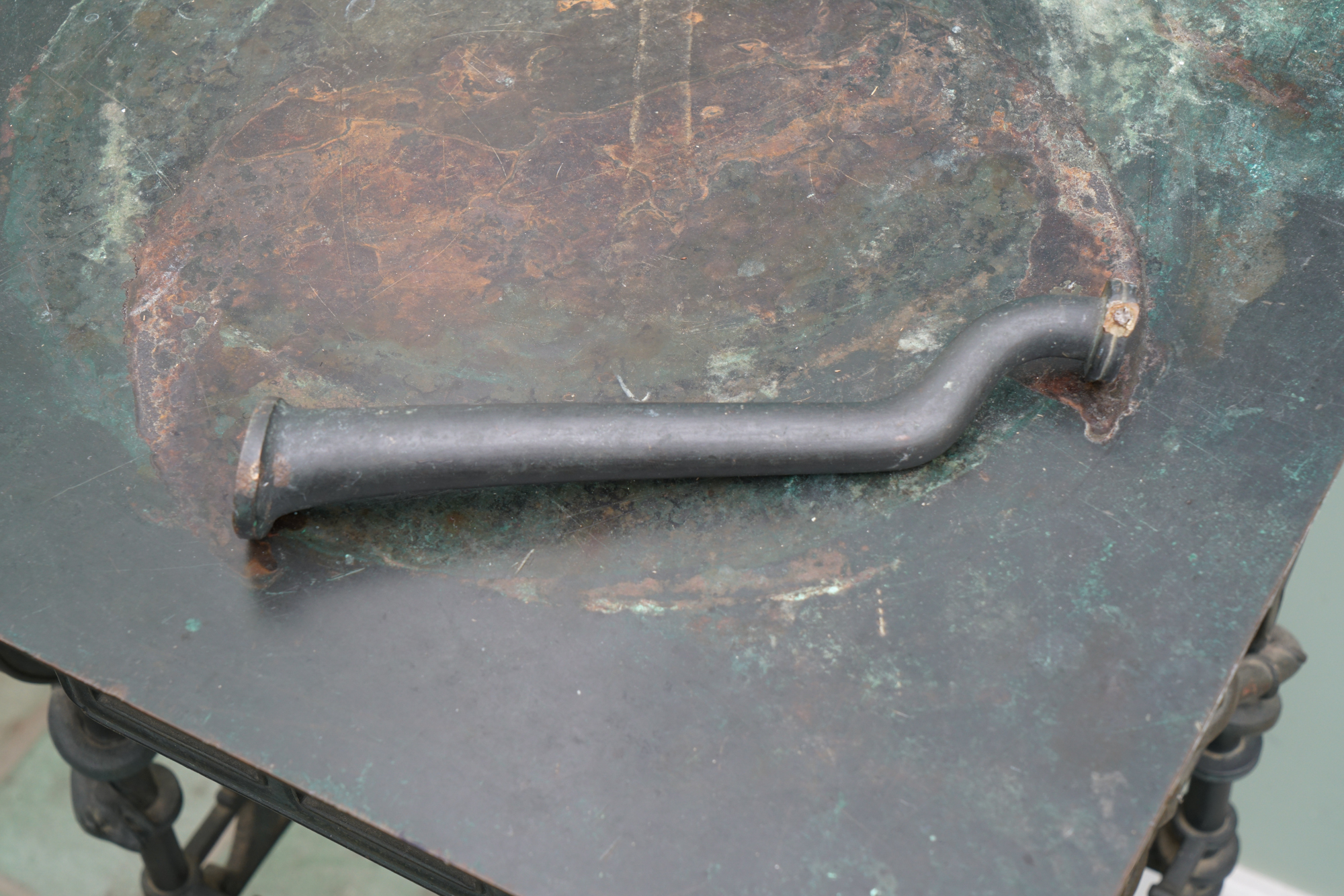 Pair of Antique Cast Bronze Plant Stands