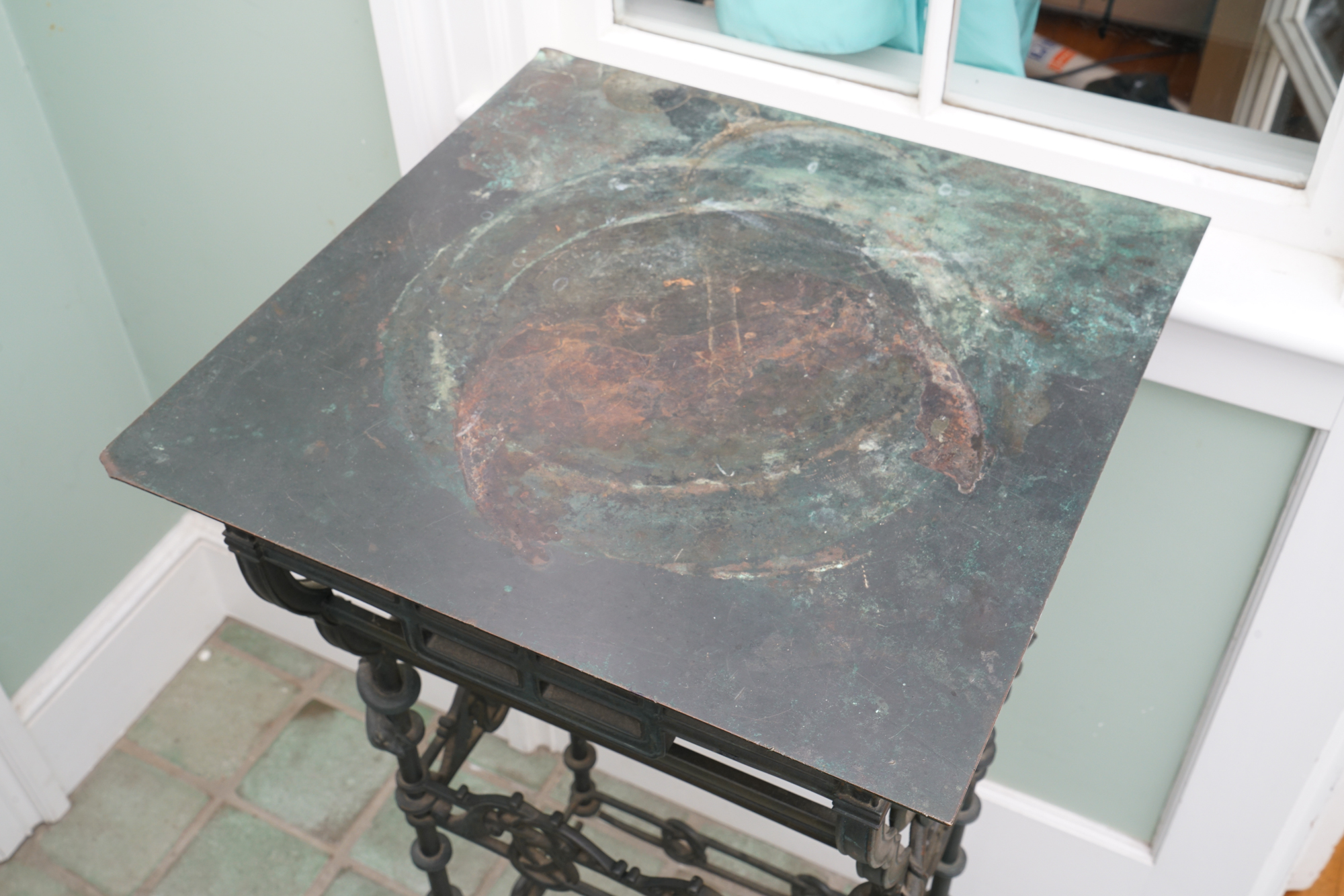 Pair of Antique Cast Bronze Plant Stands