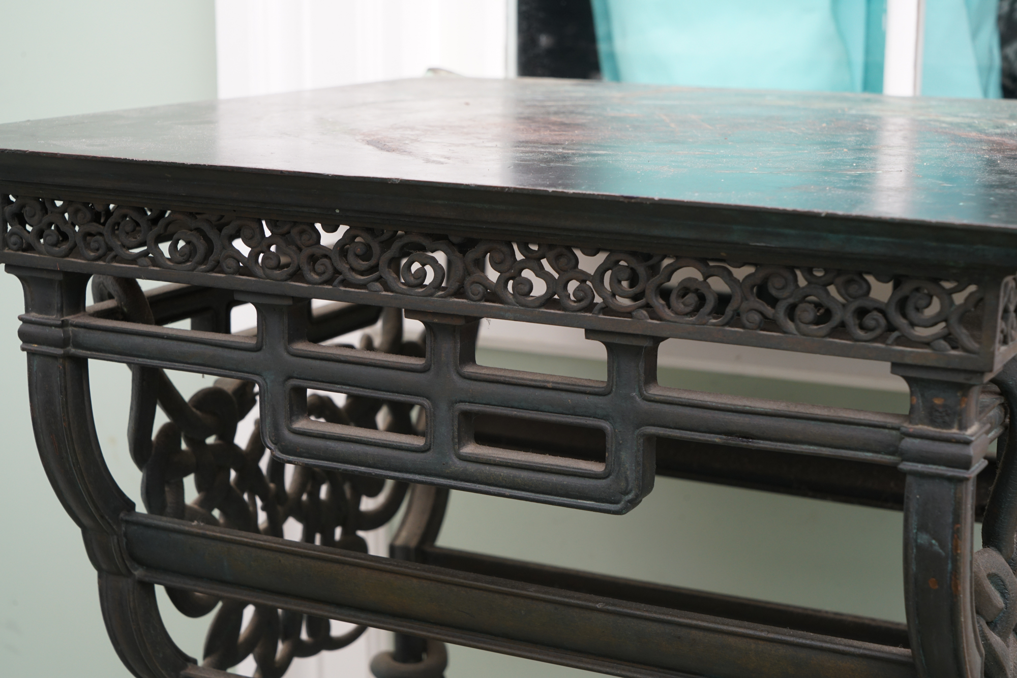 Pair of Antique Cast Bronze Plant Stands