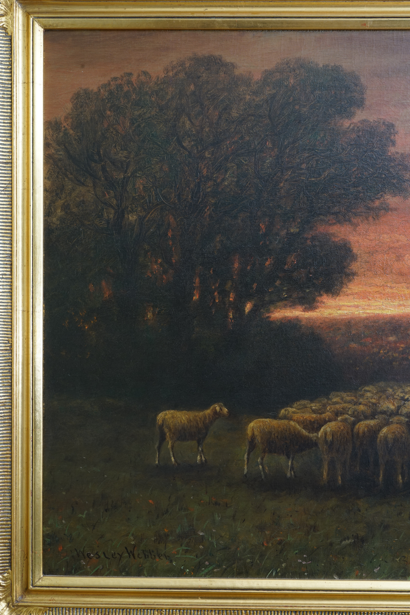 Wesley Elbridge Webber Pastoral Landscape Oil Painting