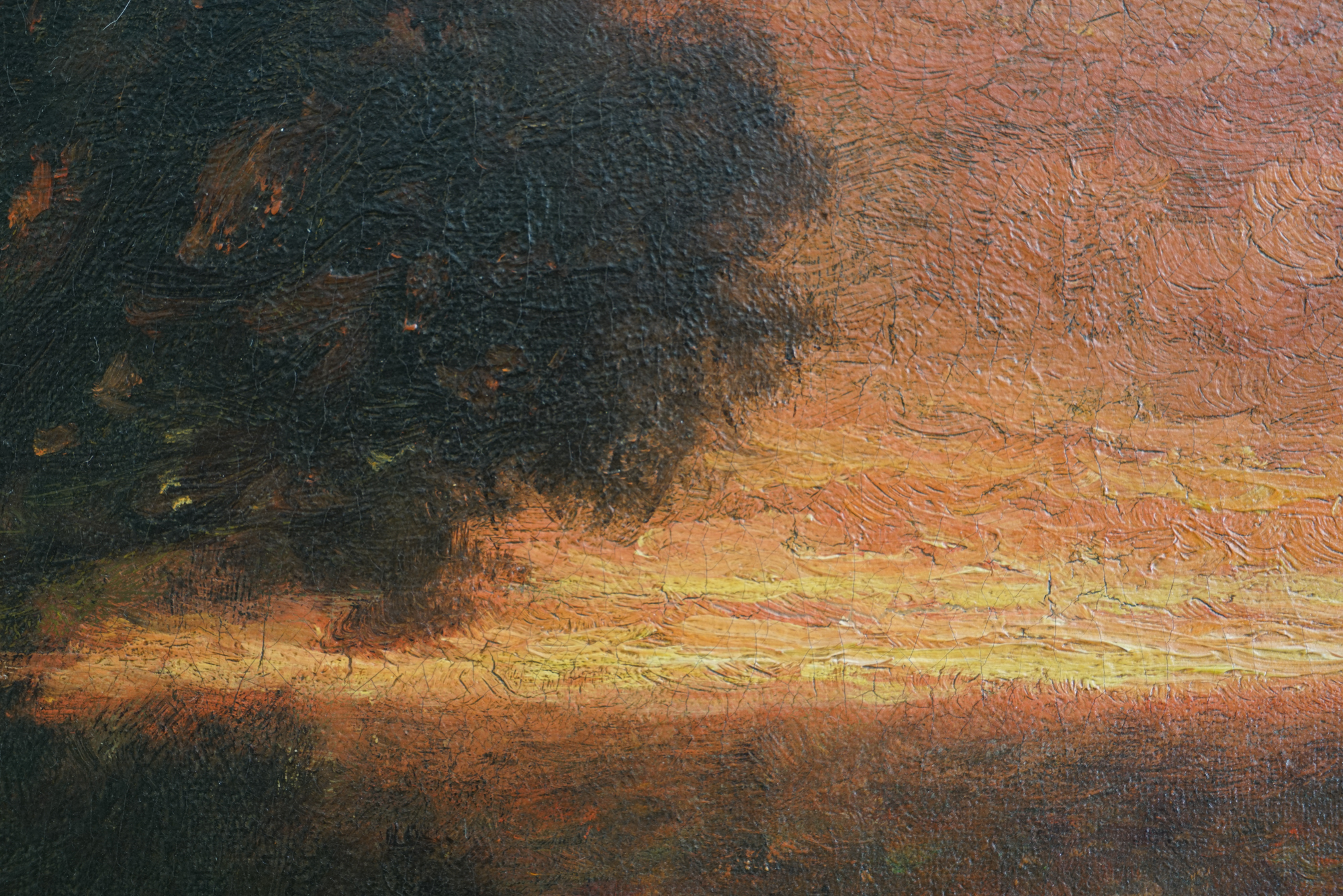 Wesley Elbridge Webber Pastoral Landscape Oil Painting