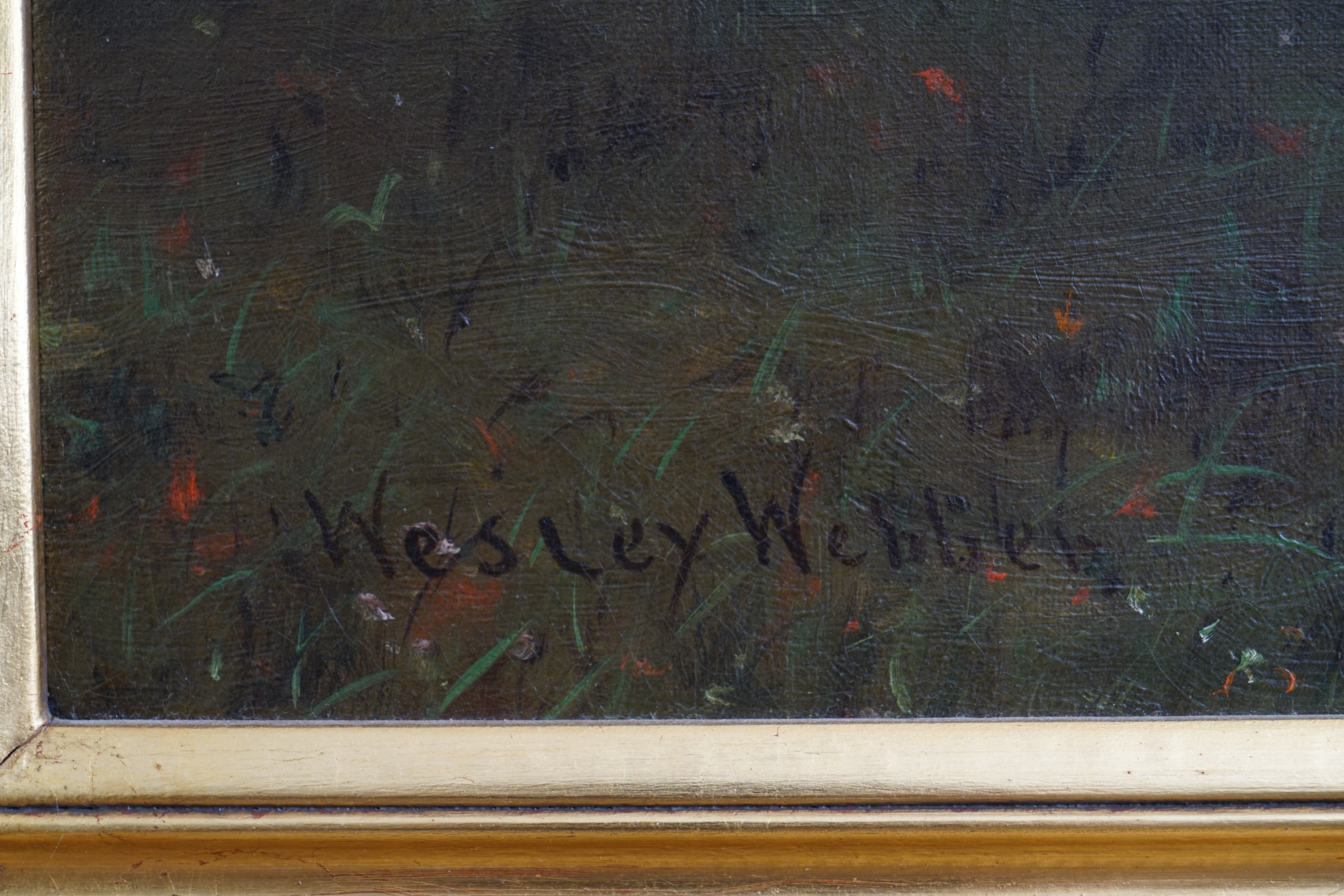 Wesley Elbridge Webber Pastoral Landscape Oil Painting