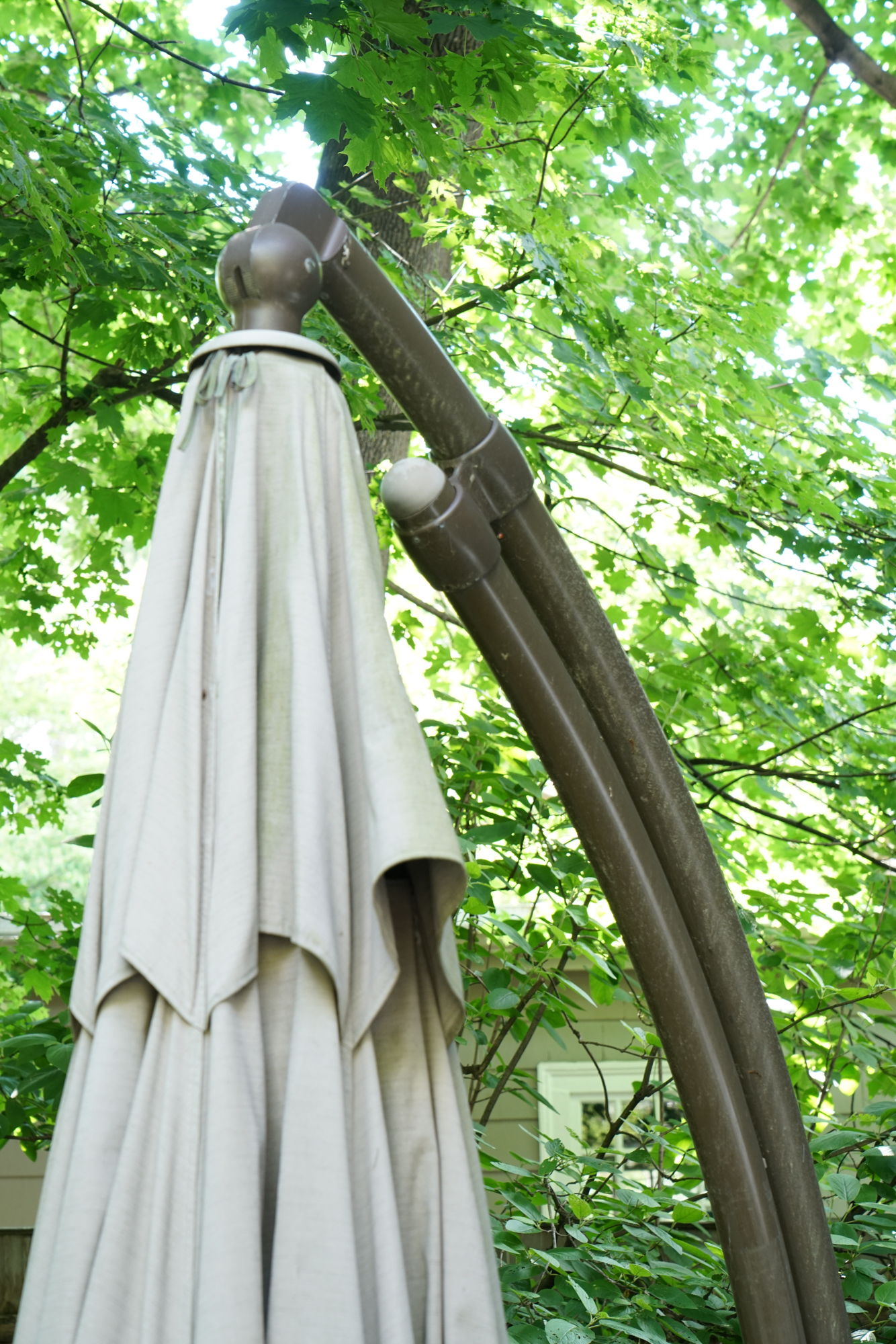 Sun Garden Easy Sun Parasol Umbrella with Weighted Base