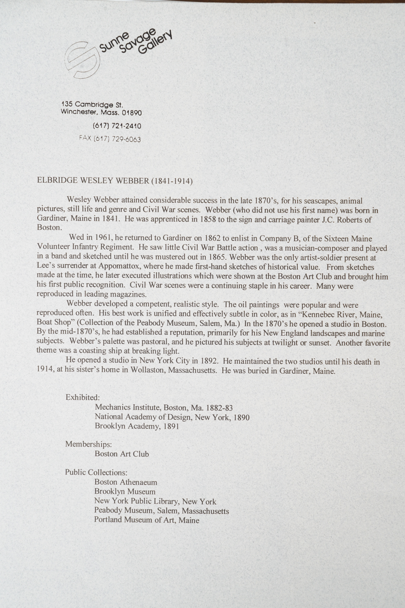 Wesley Elbridge Webber Pastoral Landscape Oil Painting