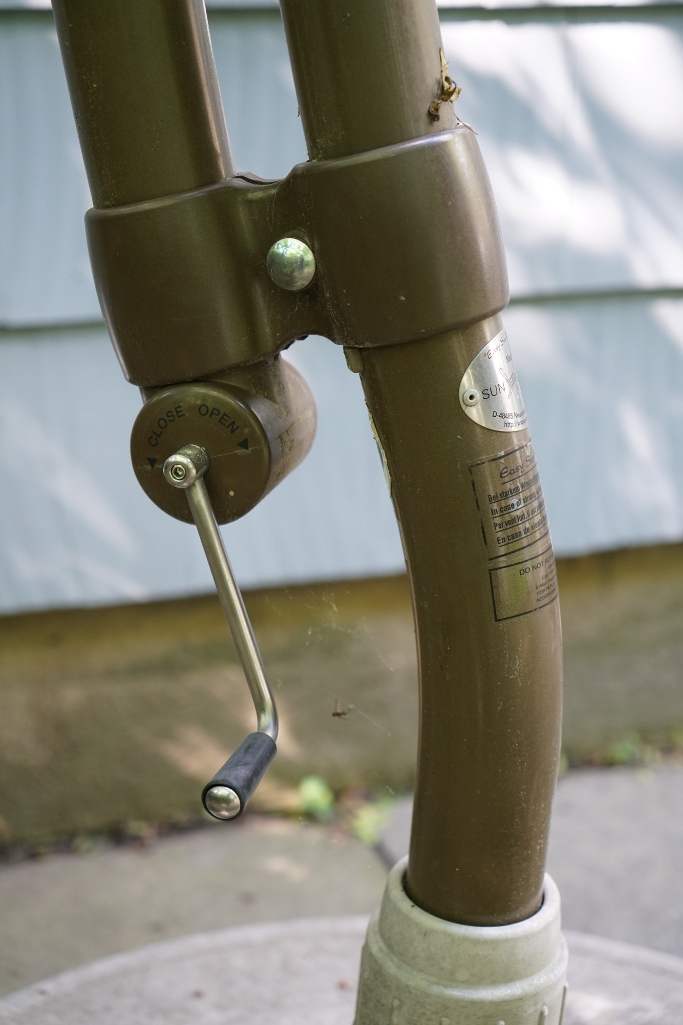 Sun Garden Easy Sun Parasol Umbrella with Weighted Base