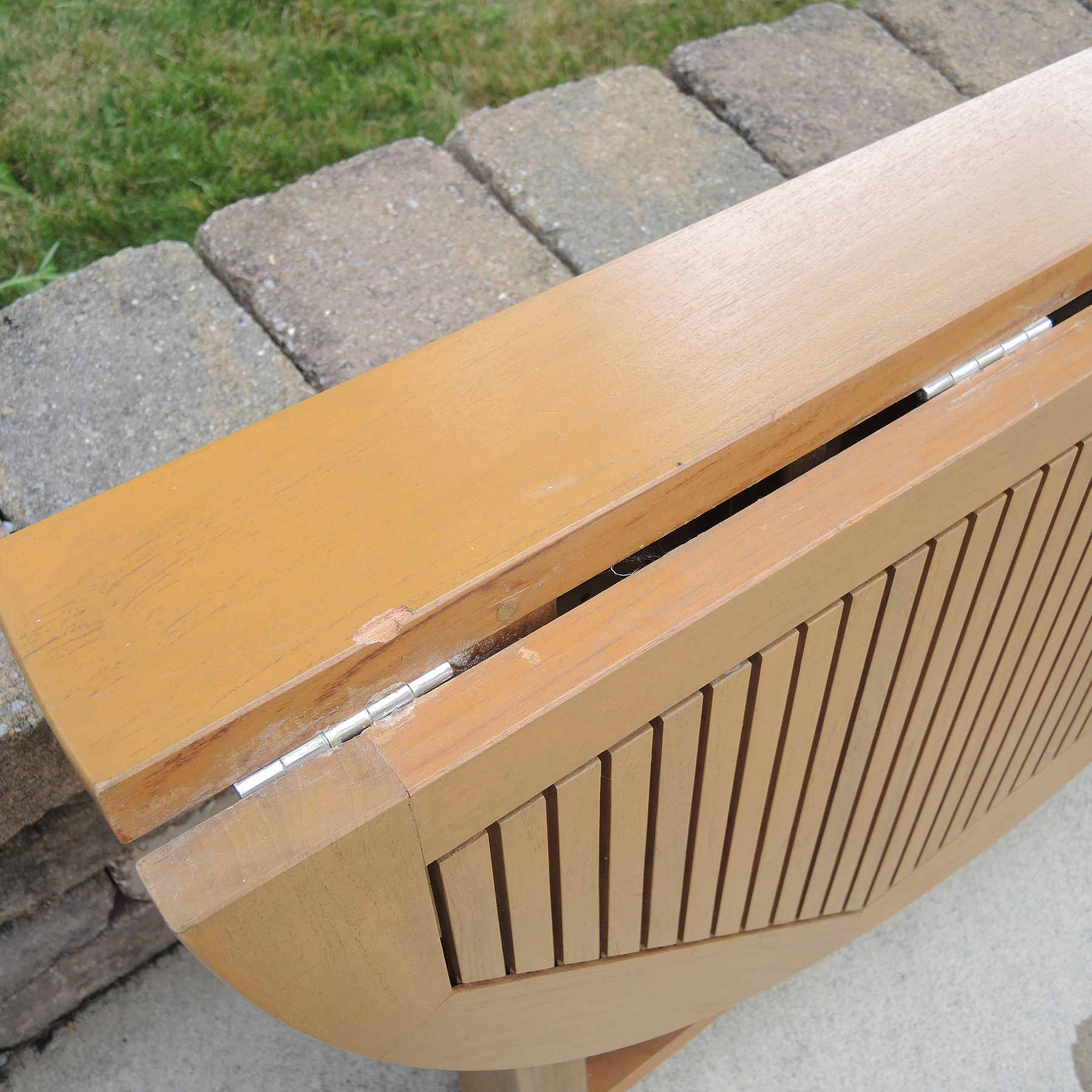 Teak Smith & Hawken Patio Table and Four Chairs