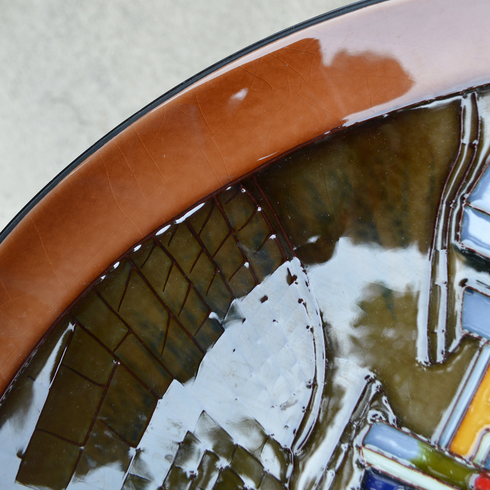 Wayne Gao Signed Ceramic Top Table and Chairs from Dayton Art Institute