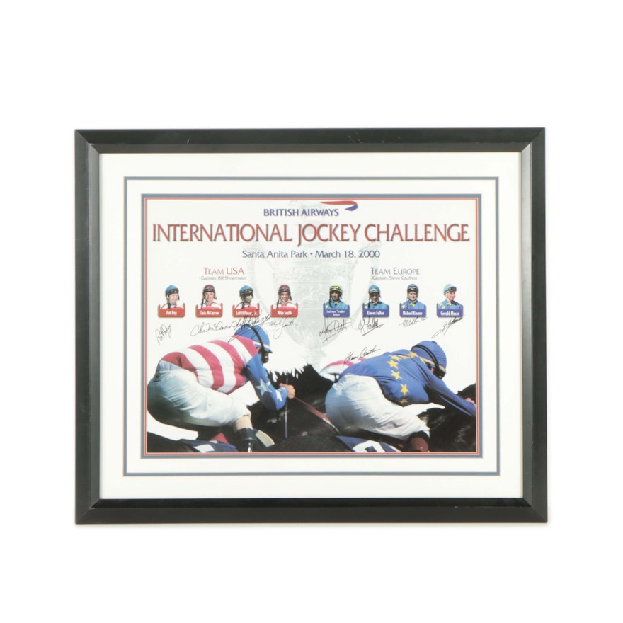 Autographed International Jockey Challenge 2000 Poster