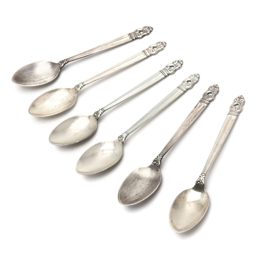 Internation Sterling Silver "Royal Danish" Demitasse Spoons