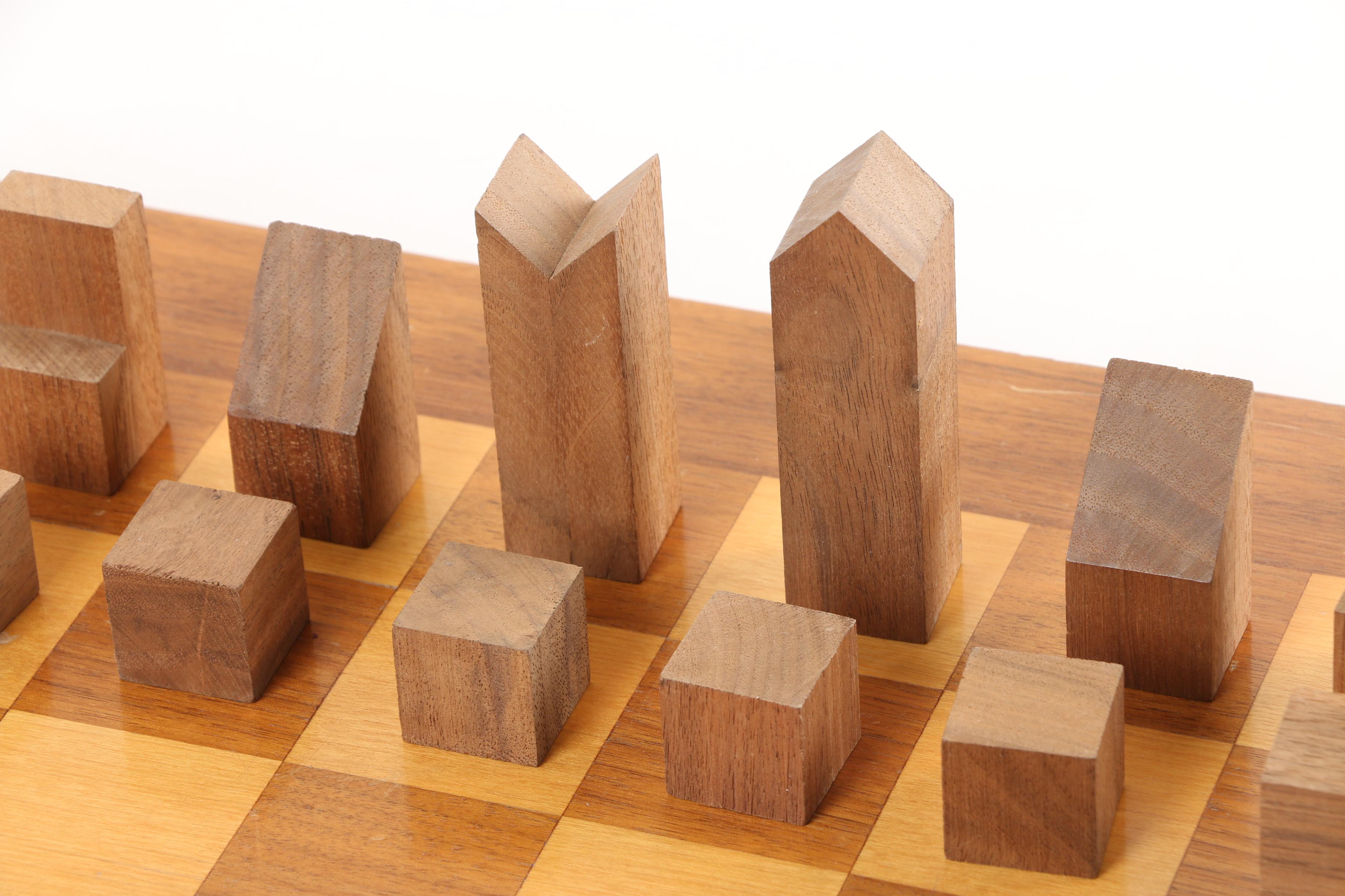 Berea College Woodcraft Handmade Chess Set