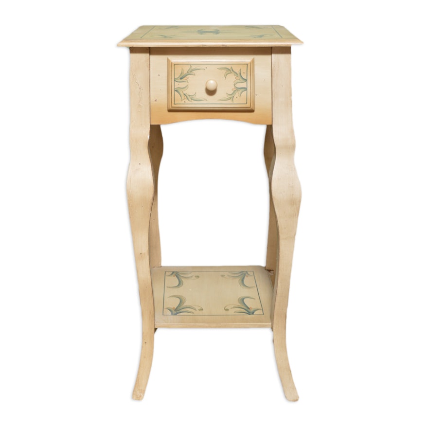 Floral Painted Accent Table