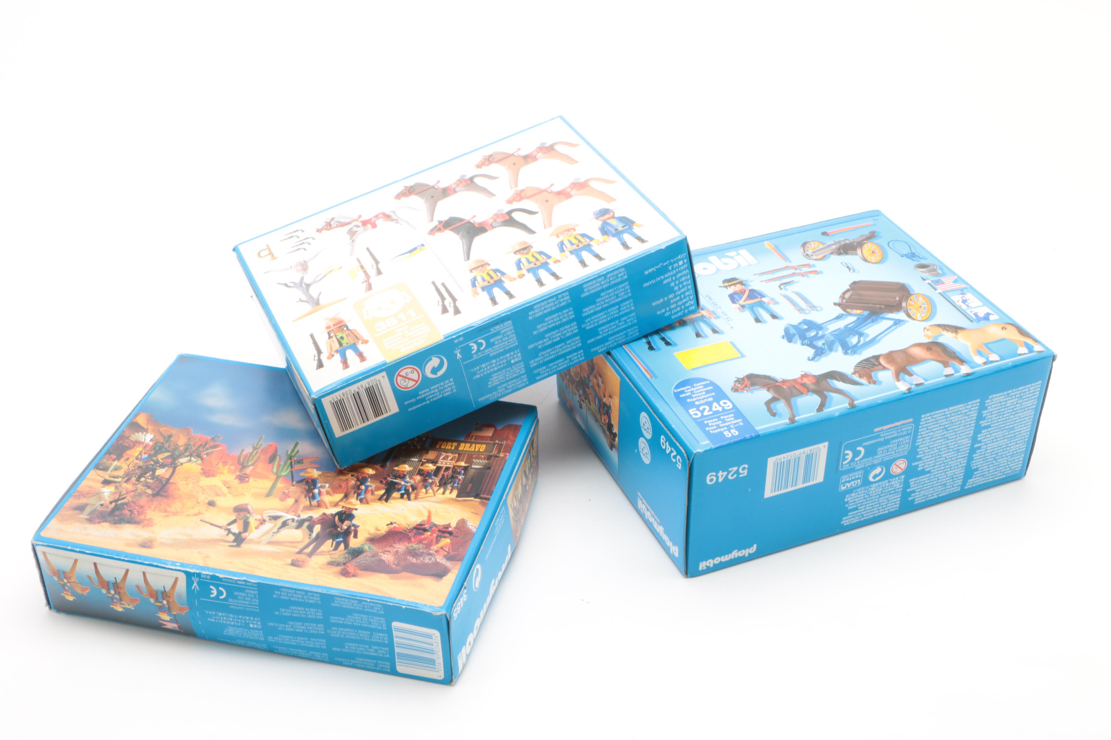 Playmobil Western and Soldier Themed Sets Including "U.S. Cavalry"