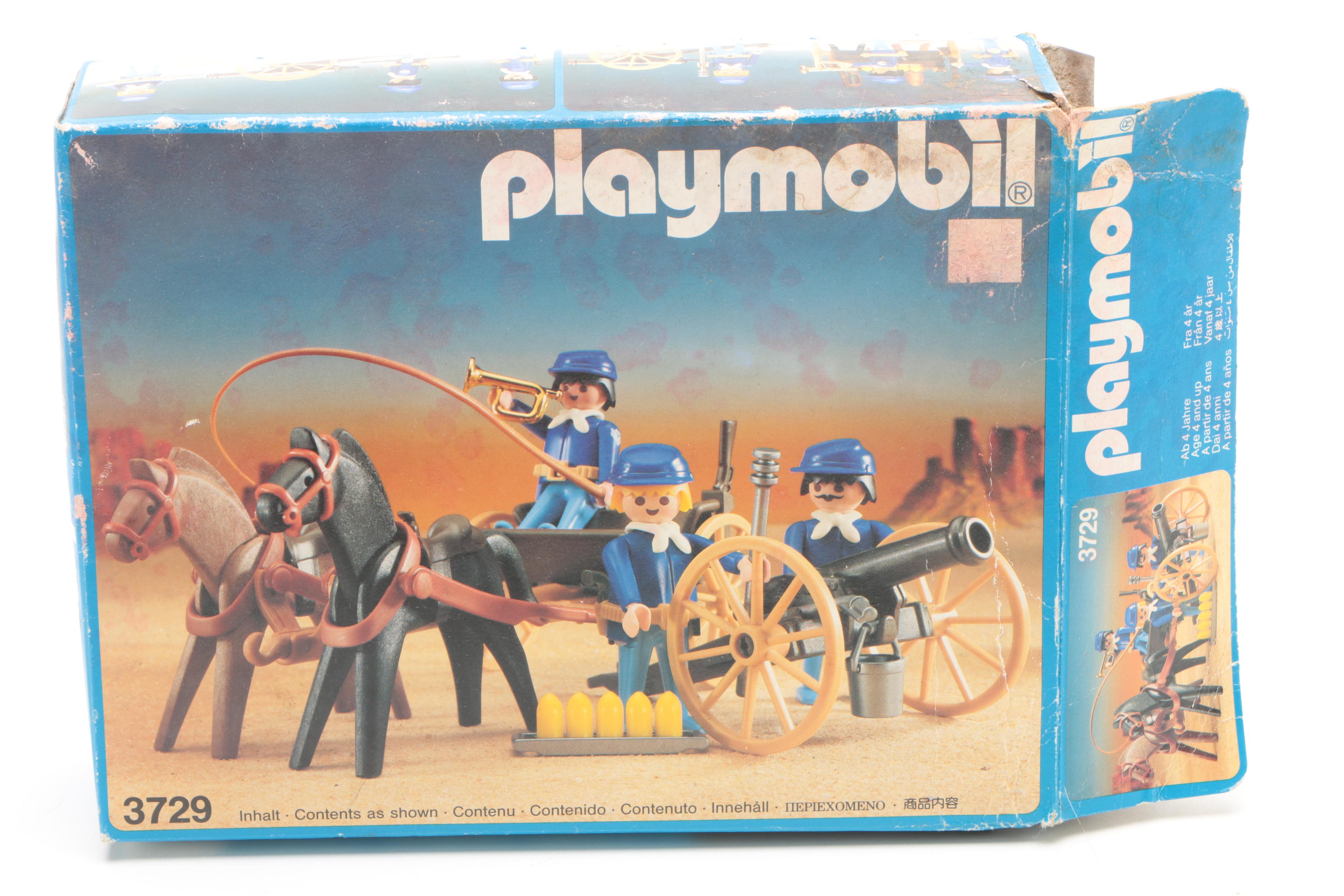Playmobil Western and Soldier Themed Sets Including "U.S. Cavalry"