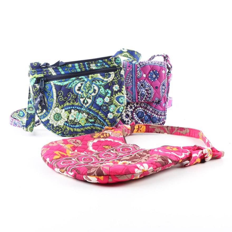 Vera Bradley Patterned Fabric Crossbody and Shoulder Bags