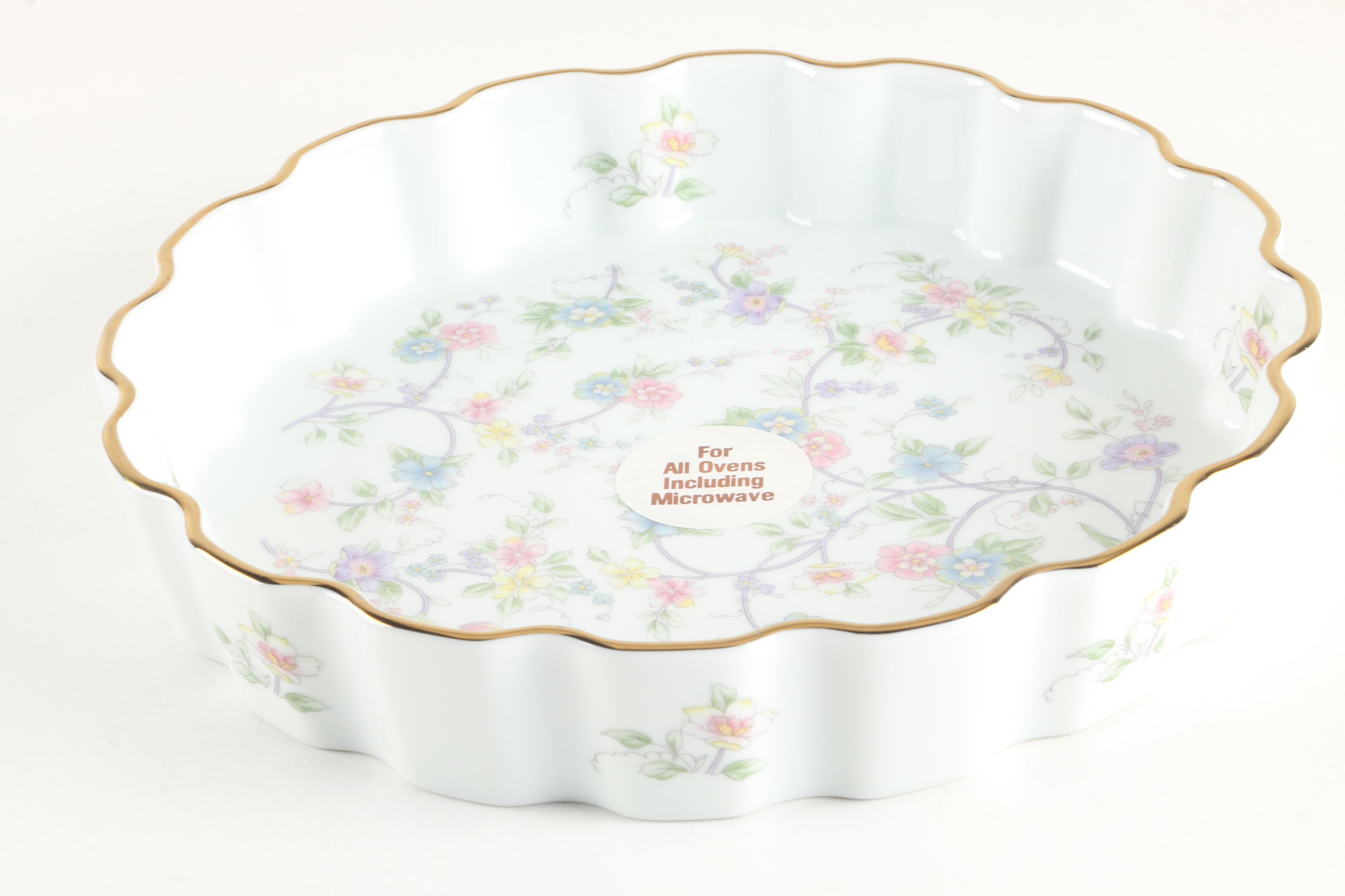 Andrea by Sadek "Corona" Porcelain Quiche Baking Dish