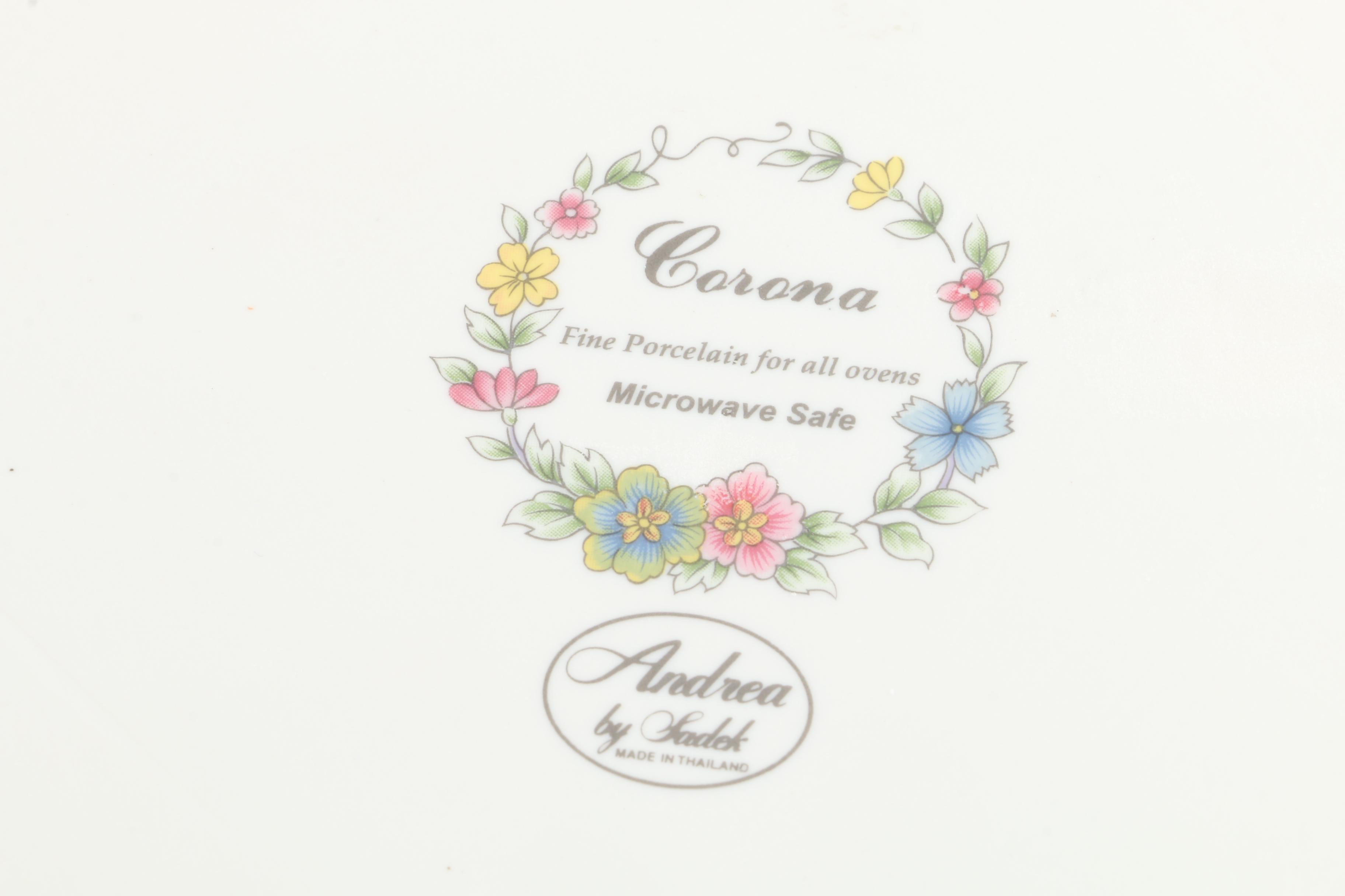 Andrea by Sadek "Corona" Porcelain Quiche Baking Dish