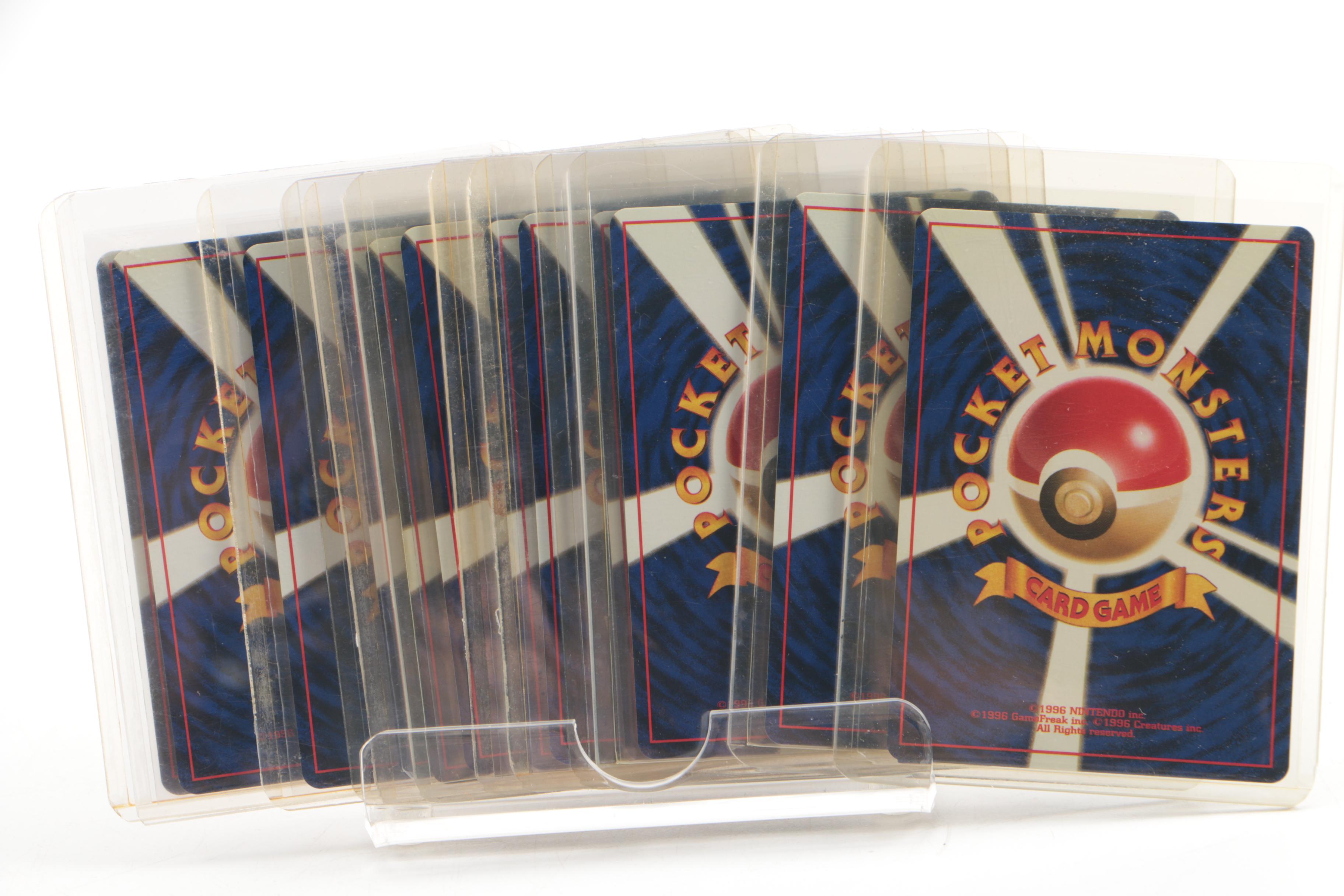 1996 Jungle Set Japanese Holo Pocket Monsters Trading Cards