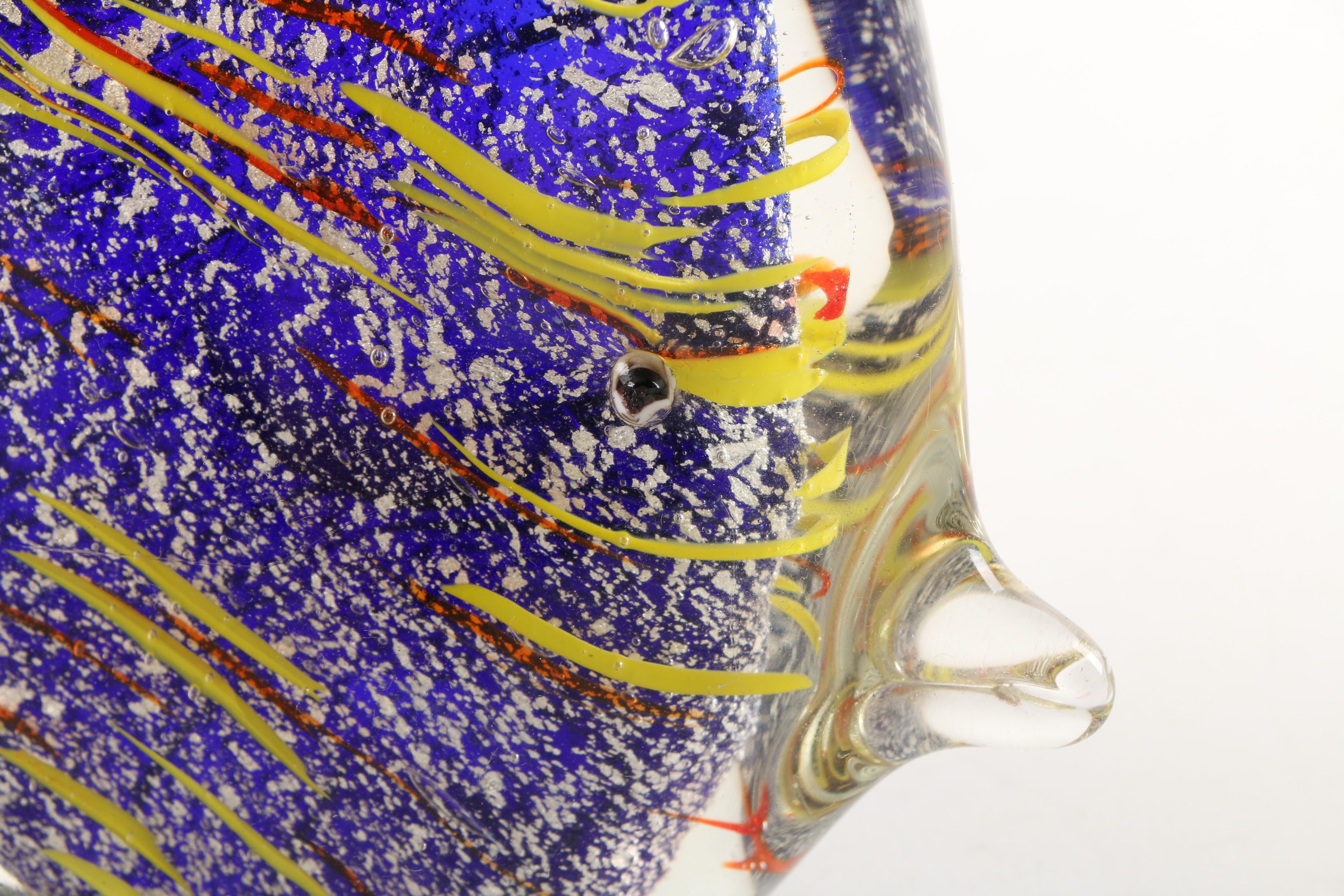 Vintage Murano Style Art Glass Fish Sculptures