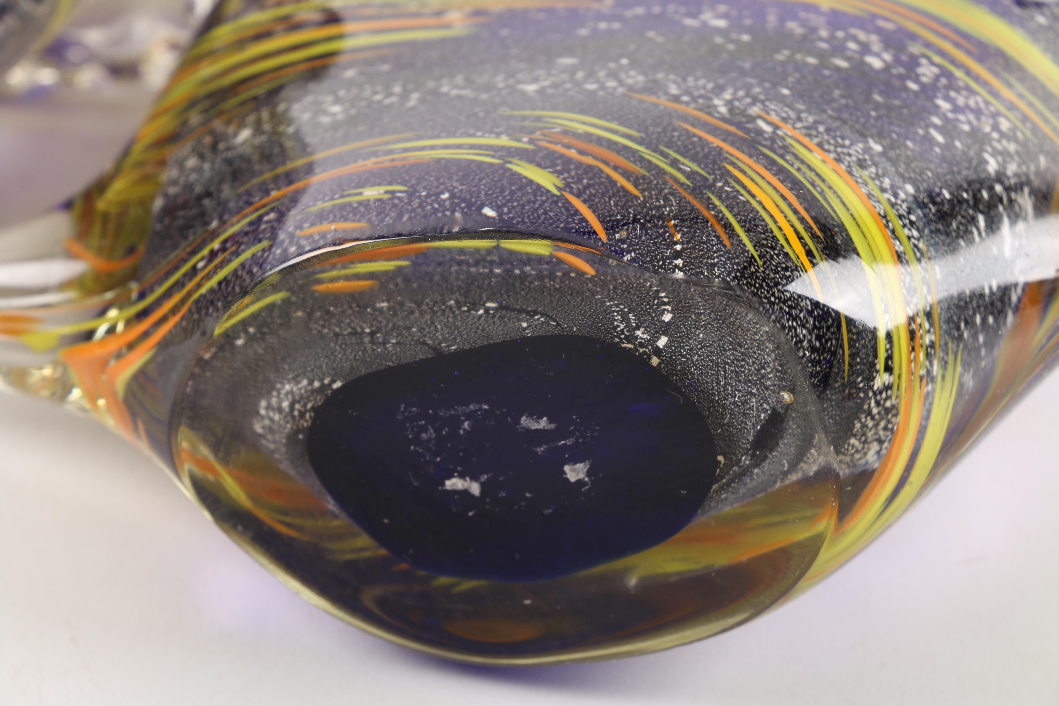 Vintage Murano Style Art Glass Fish Sculptures