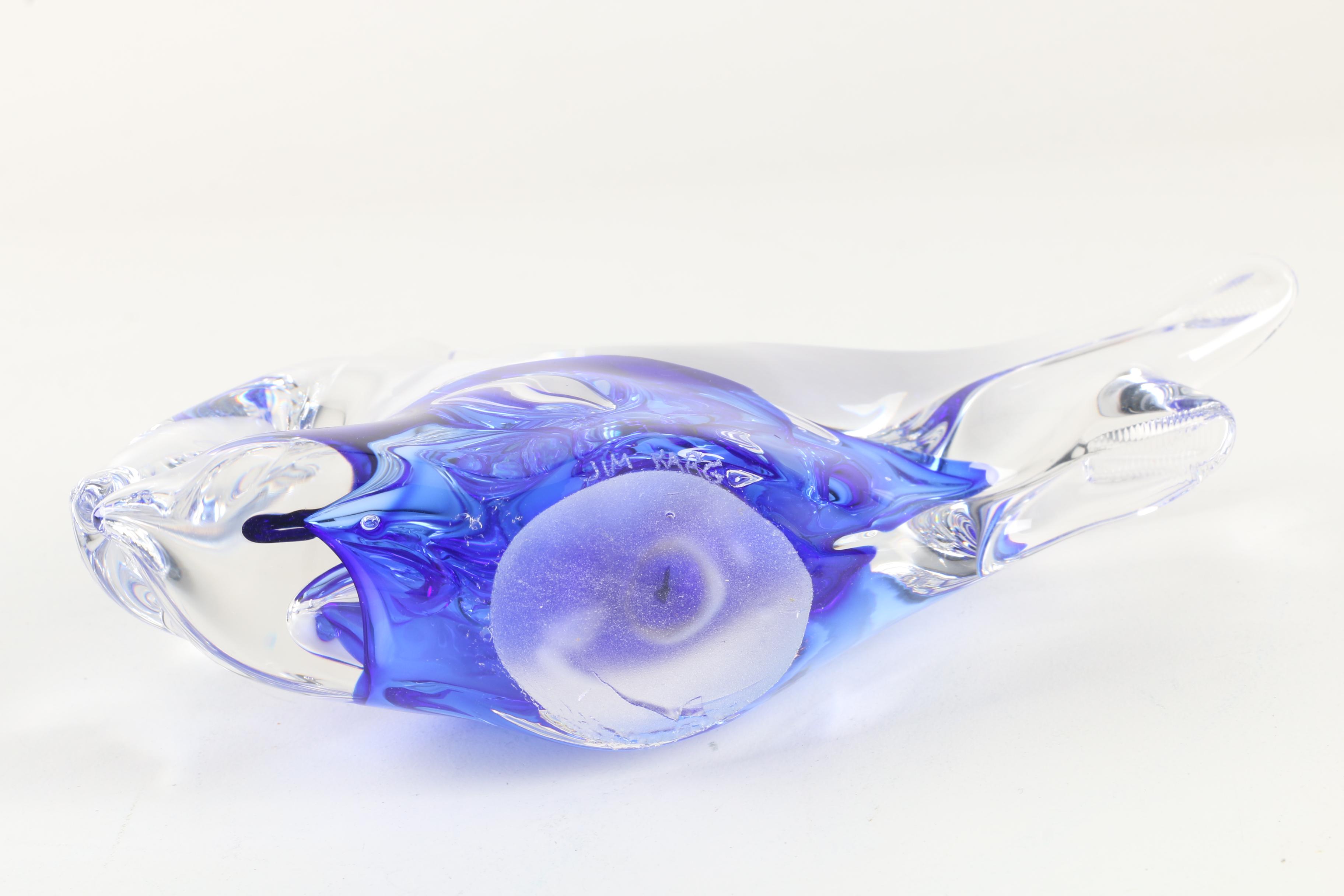 Jim Karg Art Glass Fish Figurine
