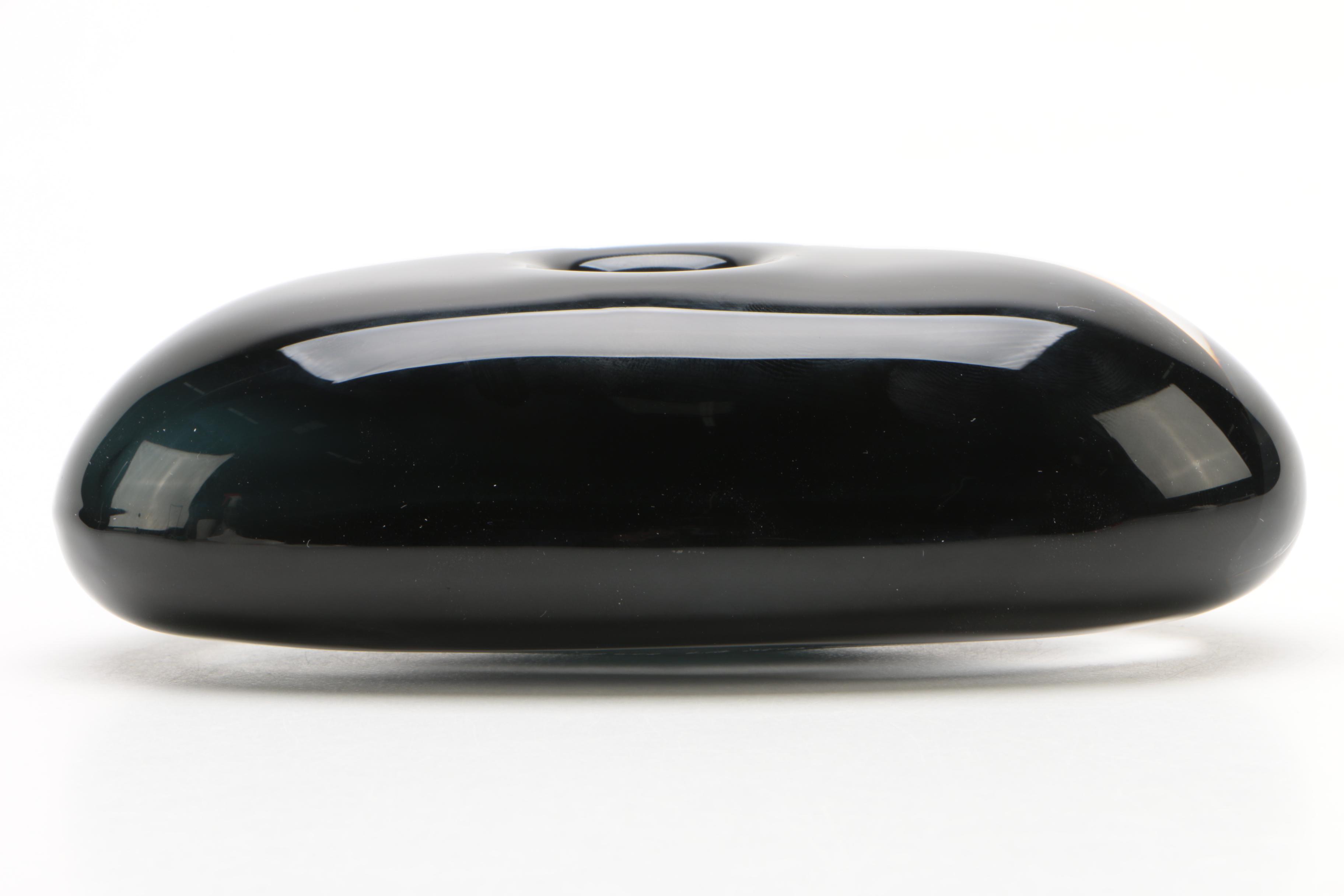 Orrefors Lena Bergstrom Black Crystal Vase