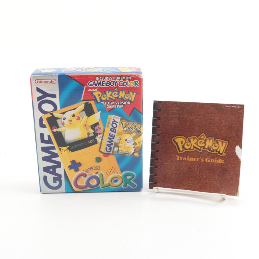 Nintendo Gameboy Color with Pokémon Yellow Version Game