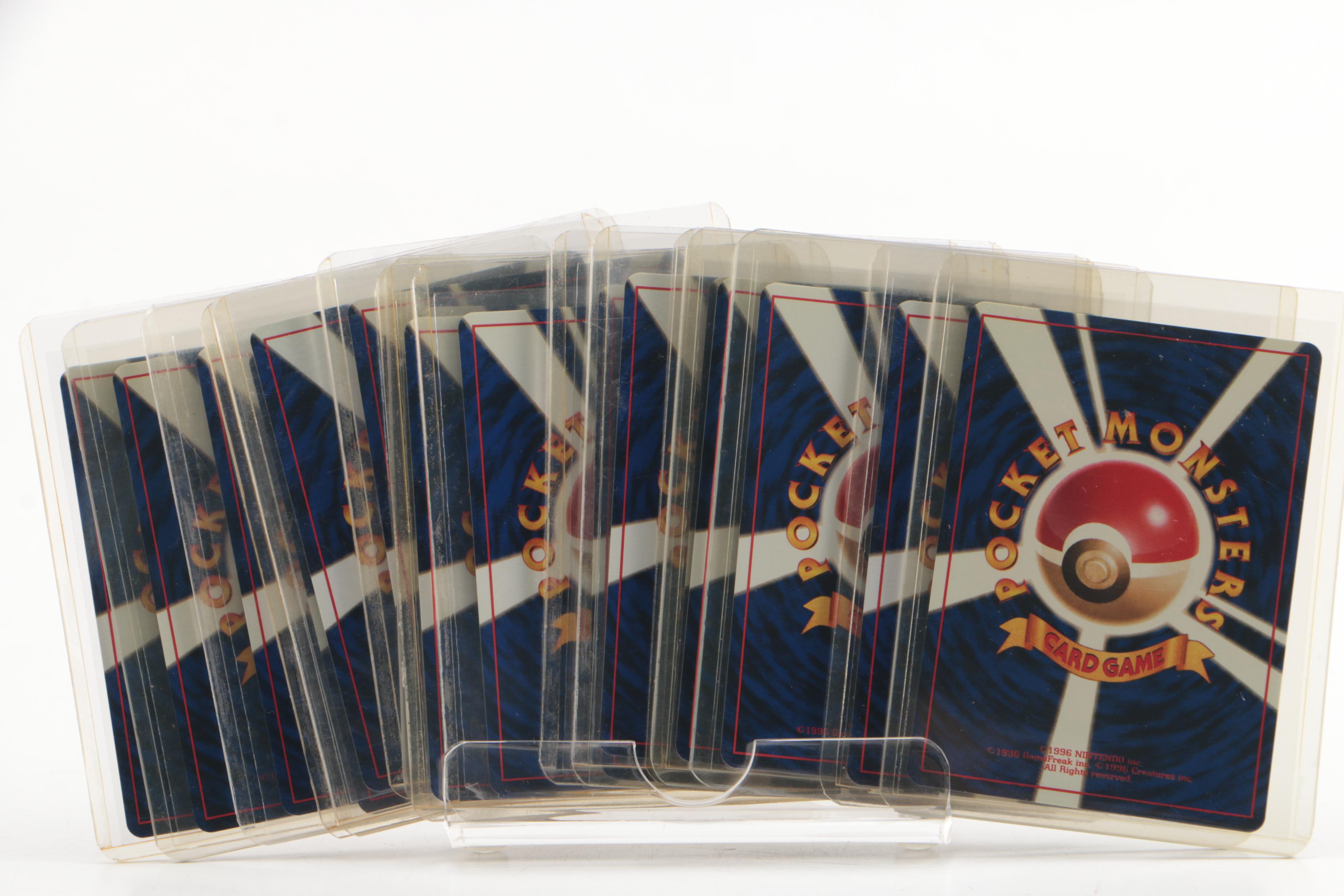 1996 Japanese Pocket Monsters "Team Rocket" Set Holographic Cards