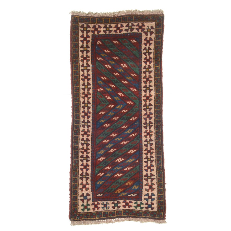Hand-Knotted Persian Tribal Wool Area Rug