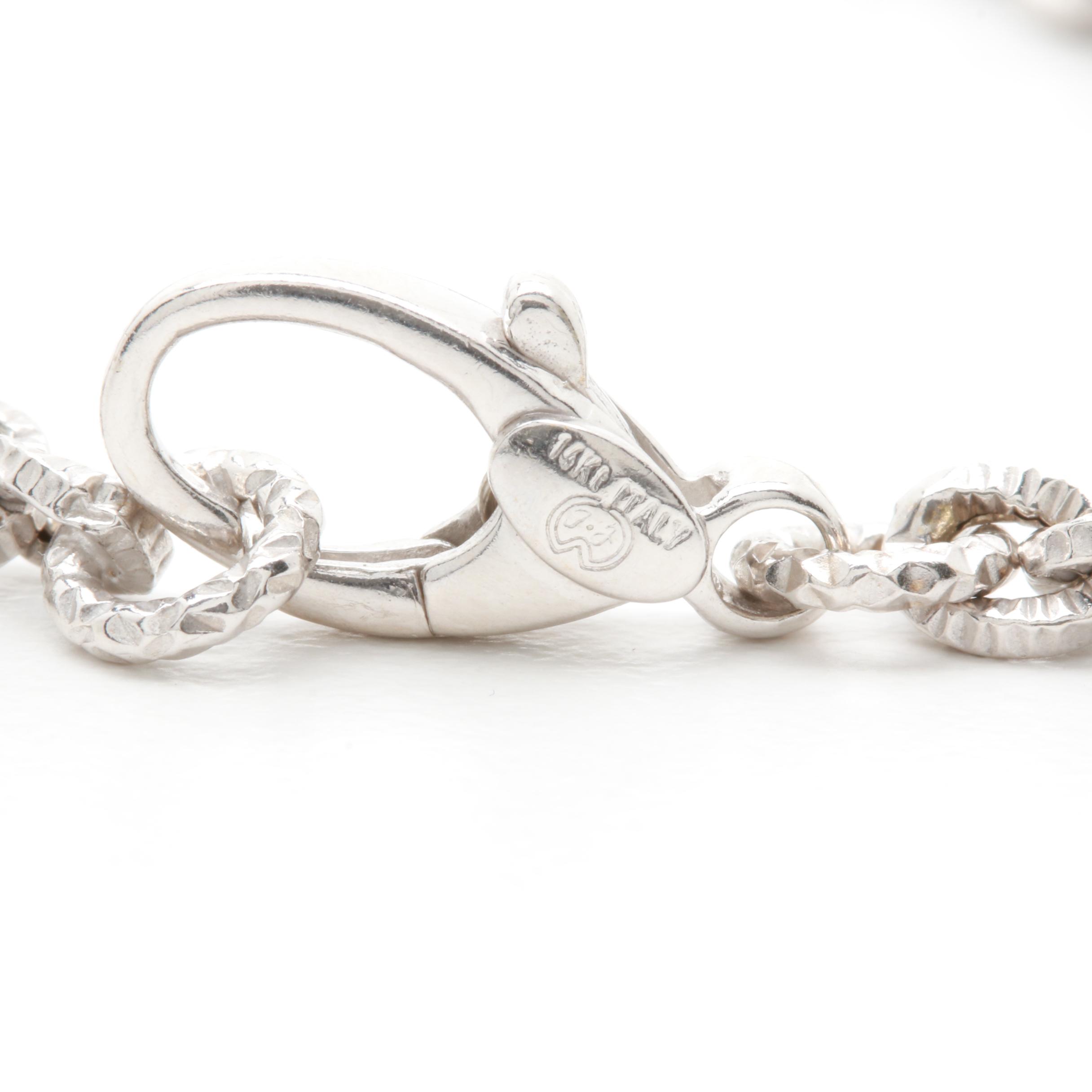 14K White Gold 66.20 CTW Black Diamond and 2.76 CTW Diamond Necklace