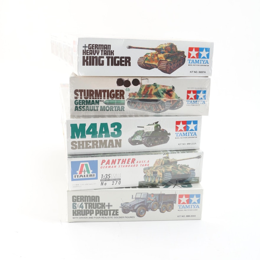 Military Vehicle Model Kits Including Tamiya