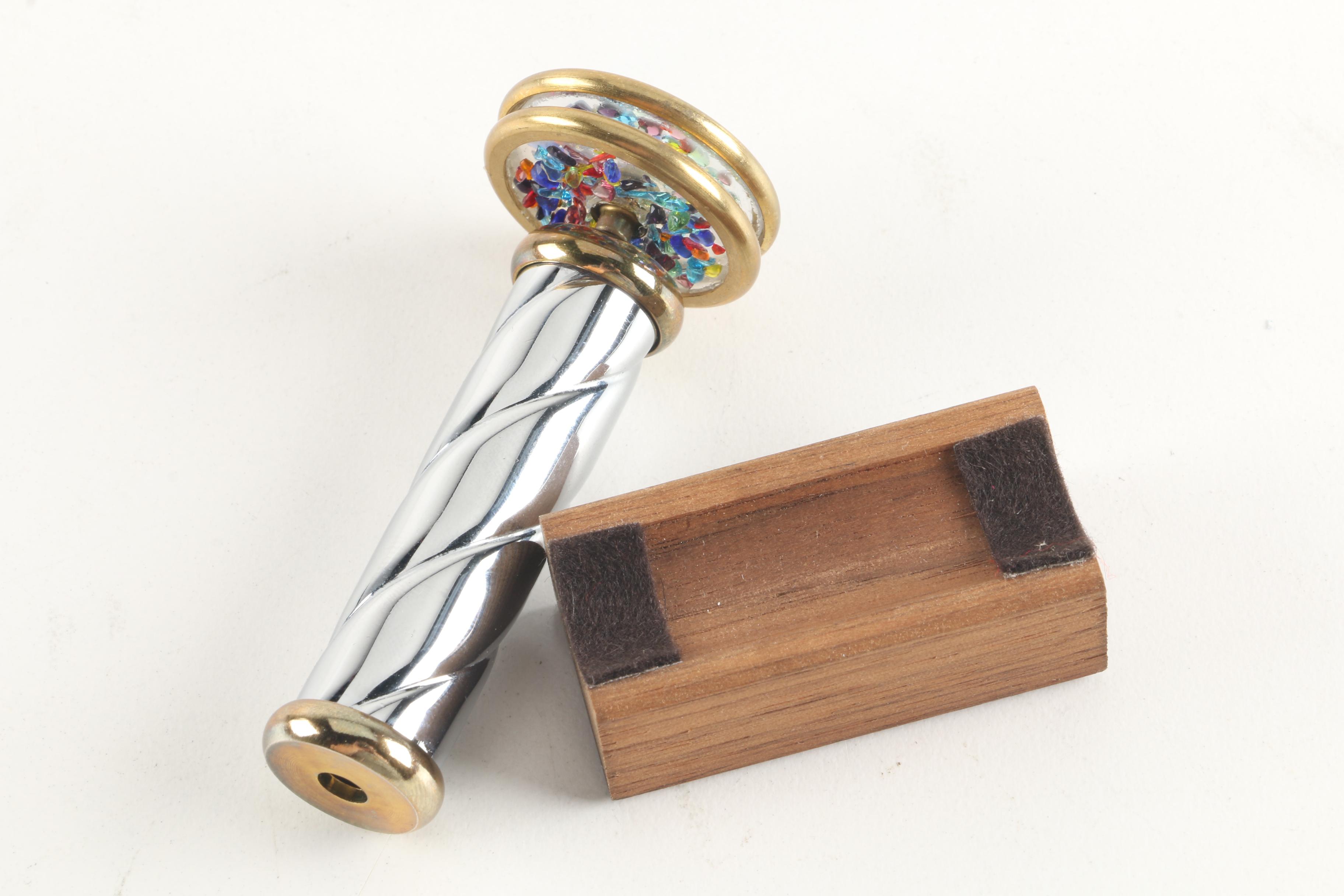 Handcrafted Kaleidoscopes Featuring Slag Glass and Glass Marbles