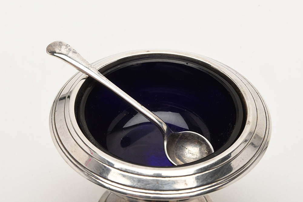 Early Twentieth Century Sterling Condiment Set from Harrods, London