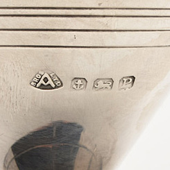 Early Twentieth Century Sterling Condiment Set from Harrods, London