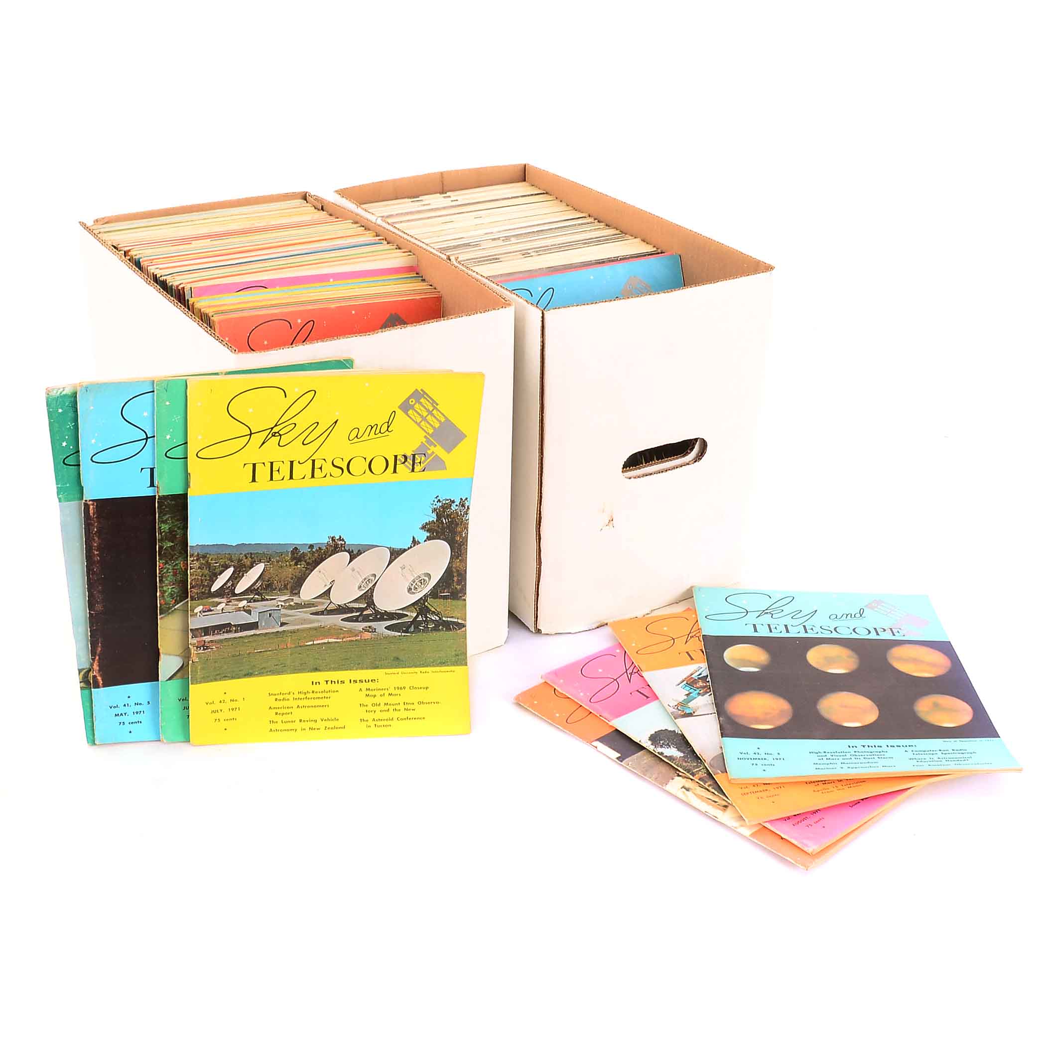 Collection of Vintage "Sky and Telescope" Magazines